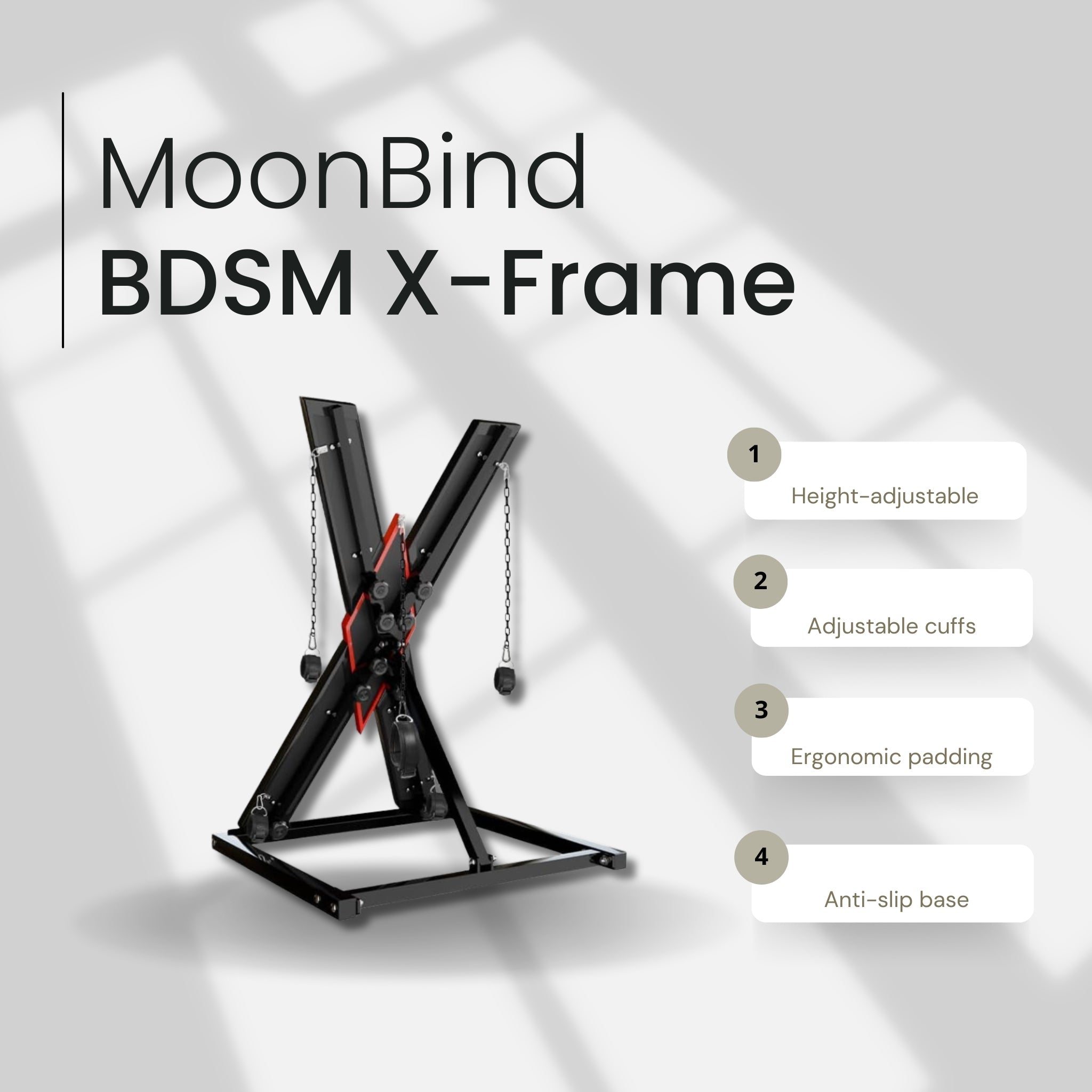 MoonBind Premium X-Frame Bondage Kit After Dark USA