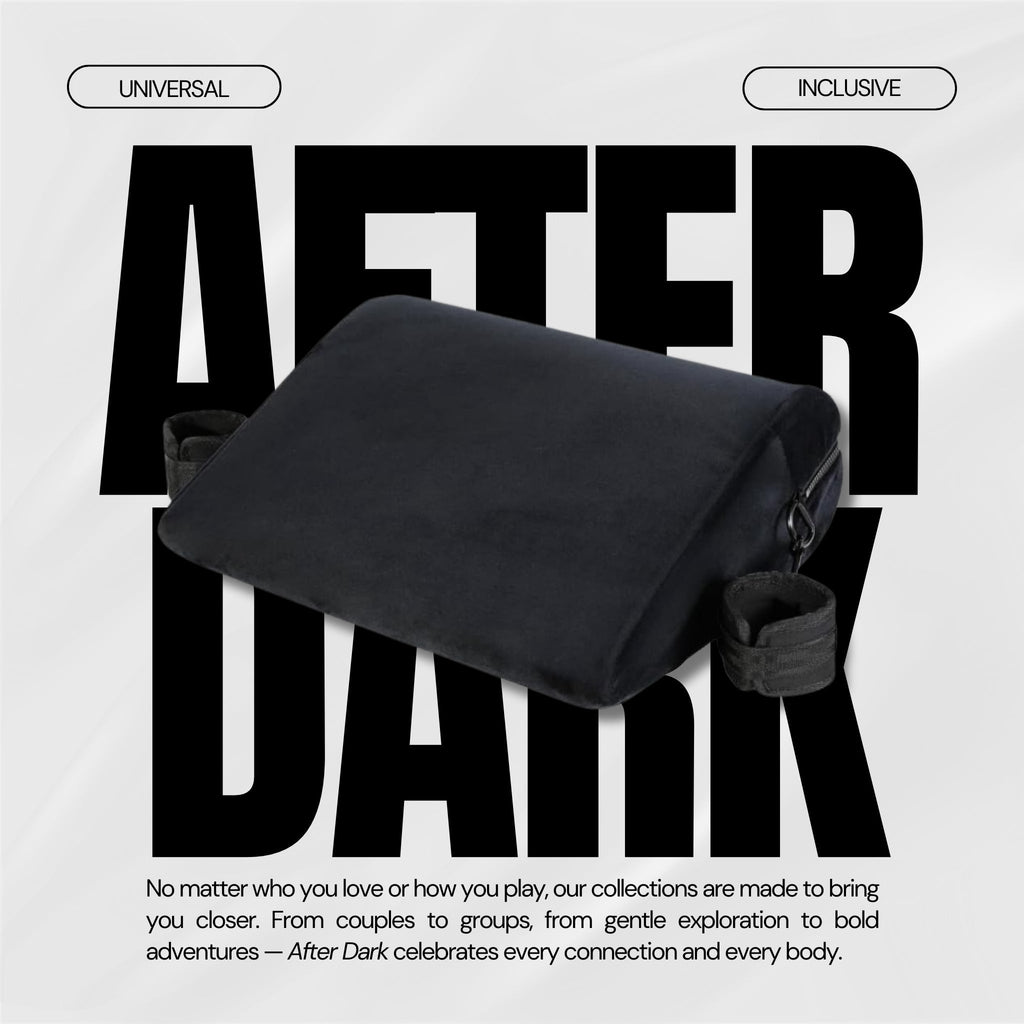 VelvetBond Position Pillow with Cuffs After Dark USA