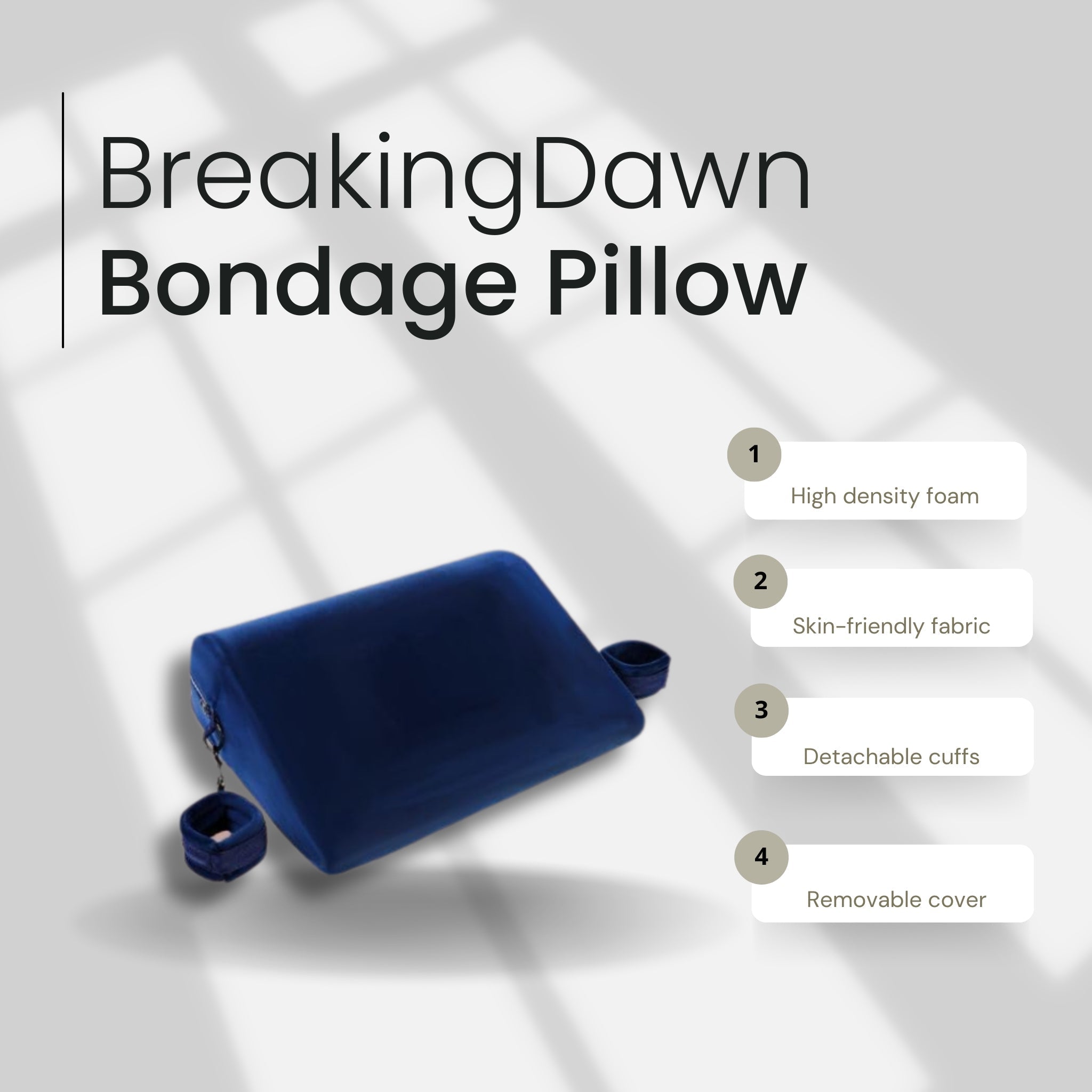 BreakingDawn Position Pillow with Cuffs After Dark USA