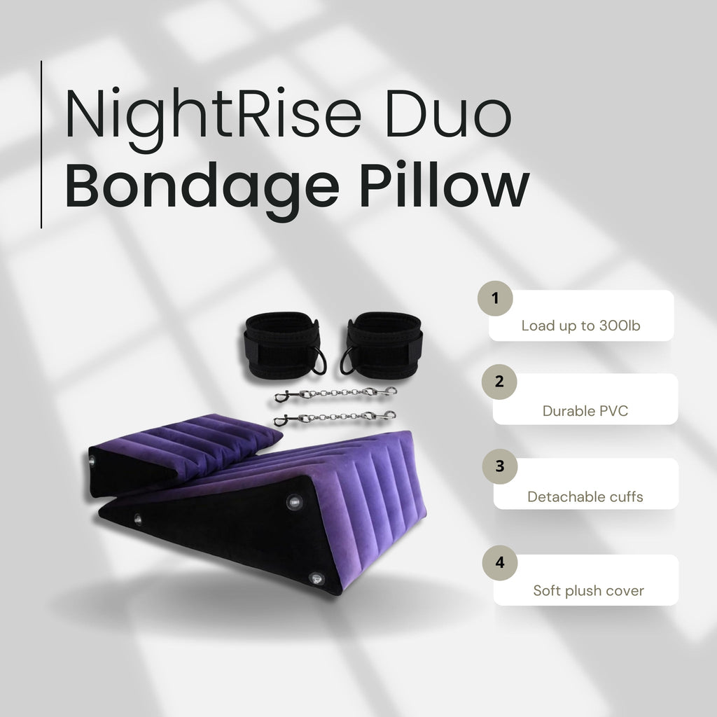 NightRise Duo Inflatable Sex Sofa with Handcuffs (2-Piece Set) After Dark USA