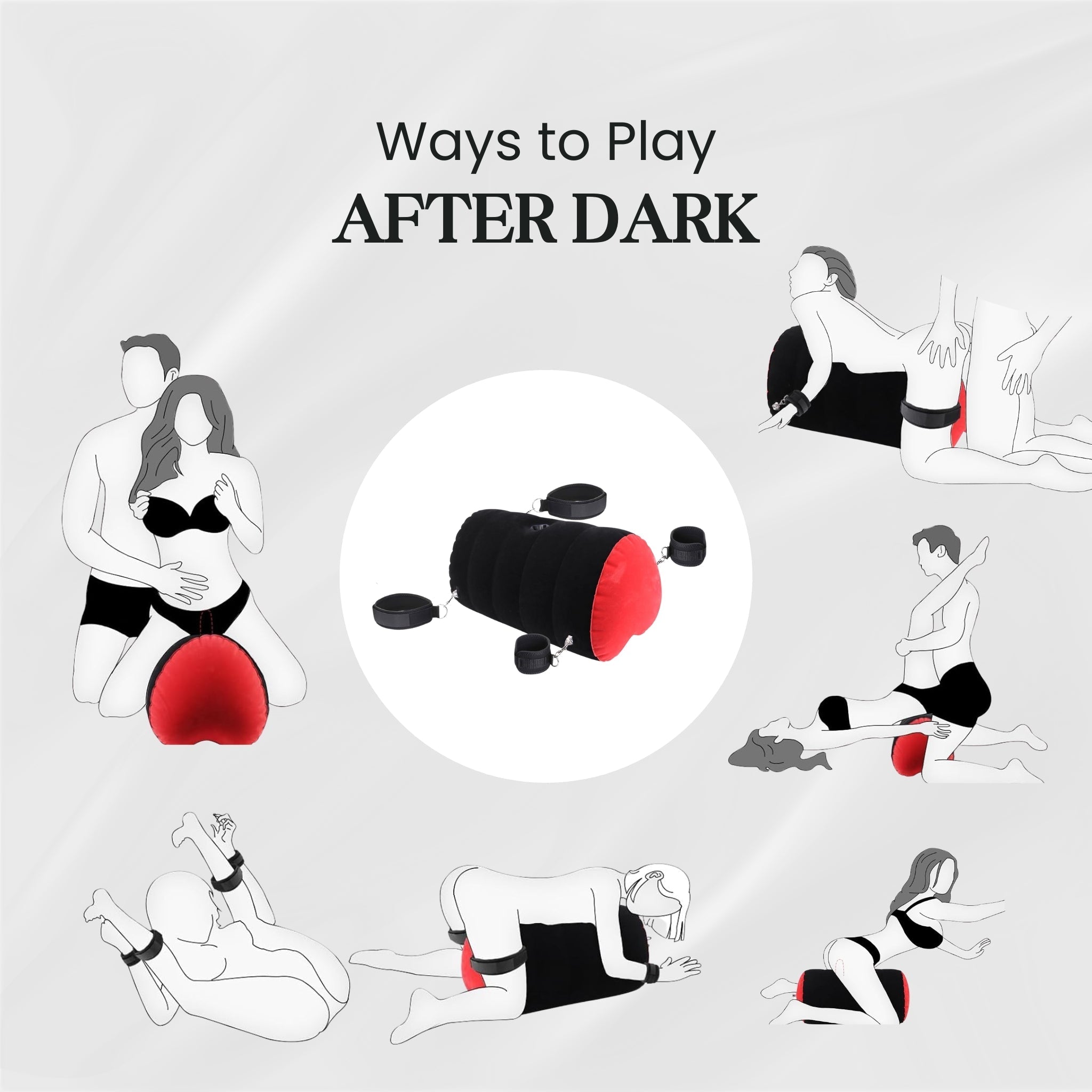 MidnightHeart Inflatable Sex Pillow Dildo Mount After Dark USA
