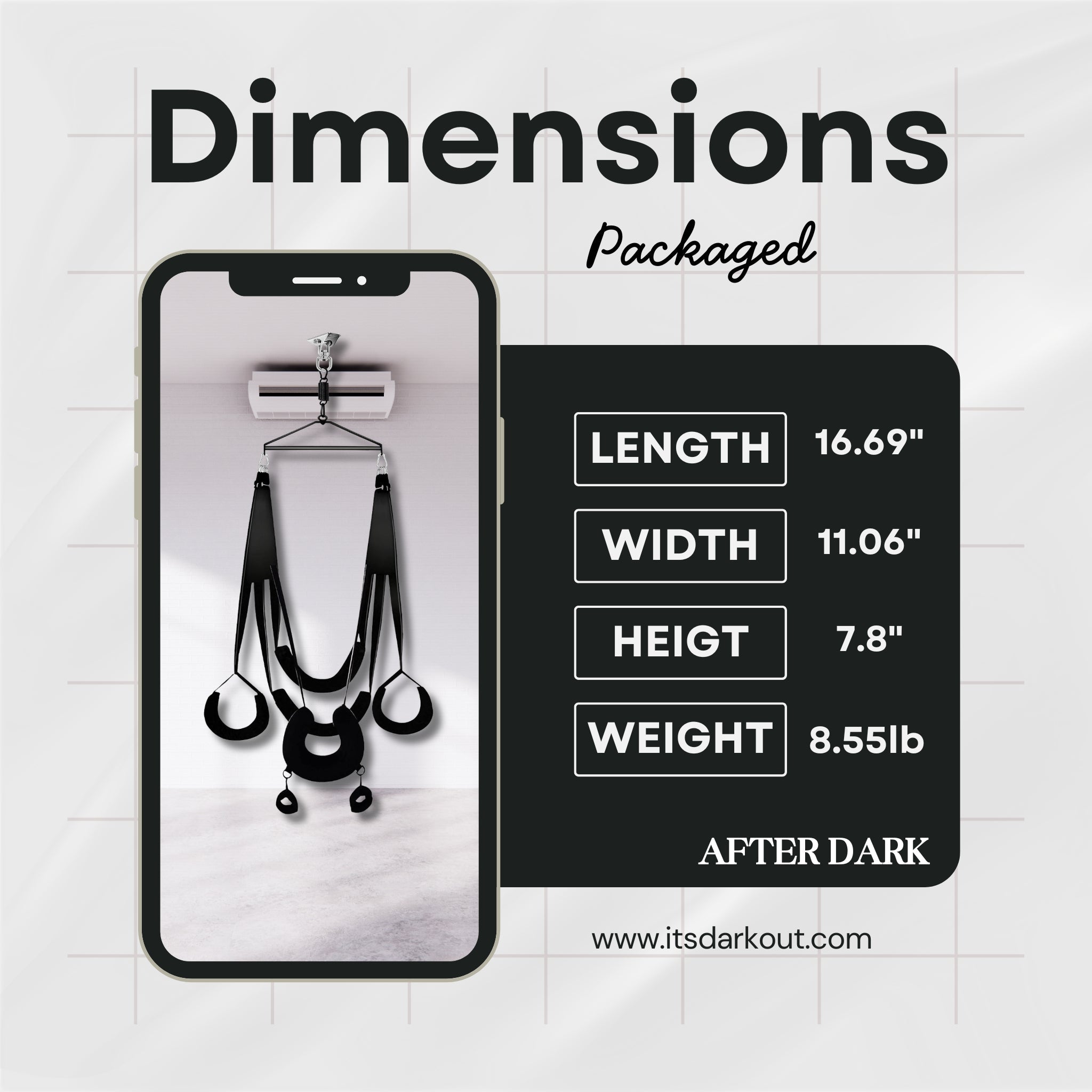 MidnightEclipse 360° Spinning Ceiling-Mounted Sex Swing After Dark USA