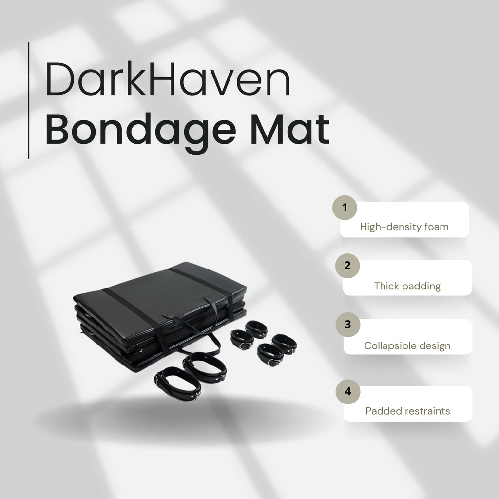 DarkHaven Premium Fetish BDSM Restraints Mat After Dark USA