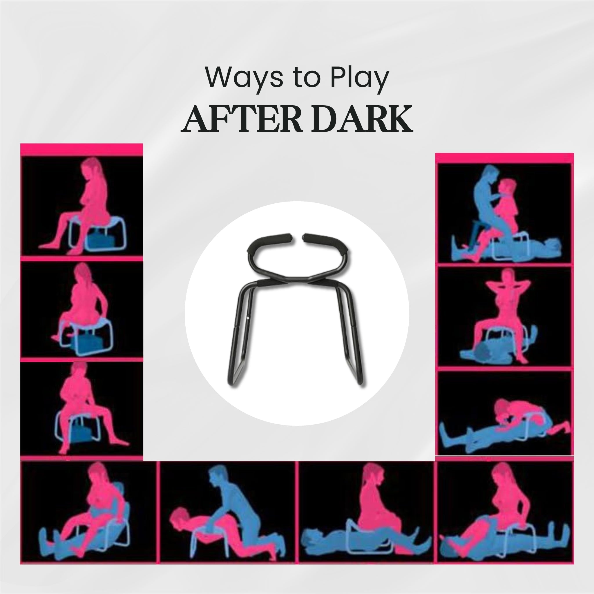 PassionRide Multifunction Sex Position Enhancer Chair with Handrail After Dark USA