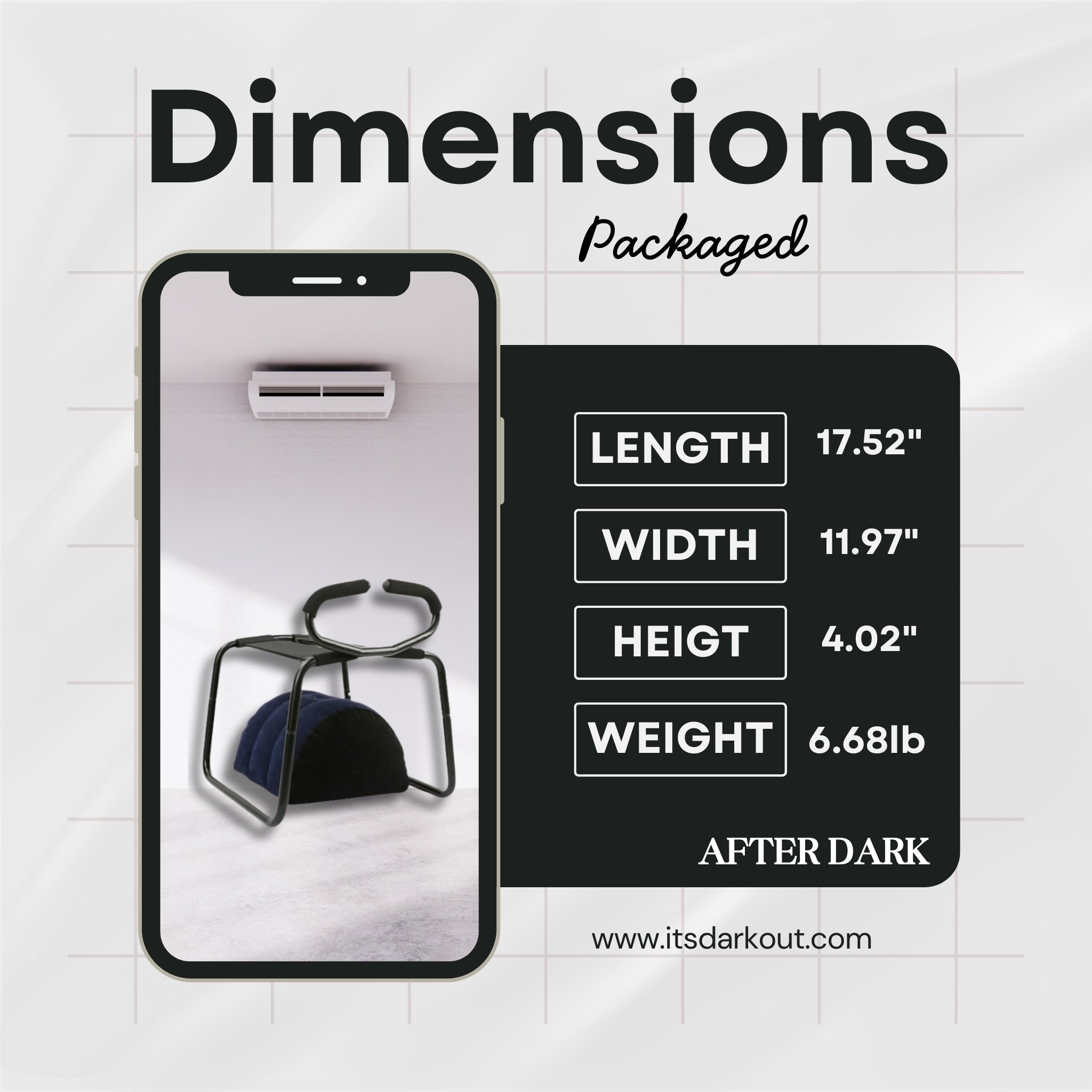 DarkRhythm Bouncing Sex Position Enhancer Chair SM Kit After Dark USA