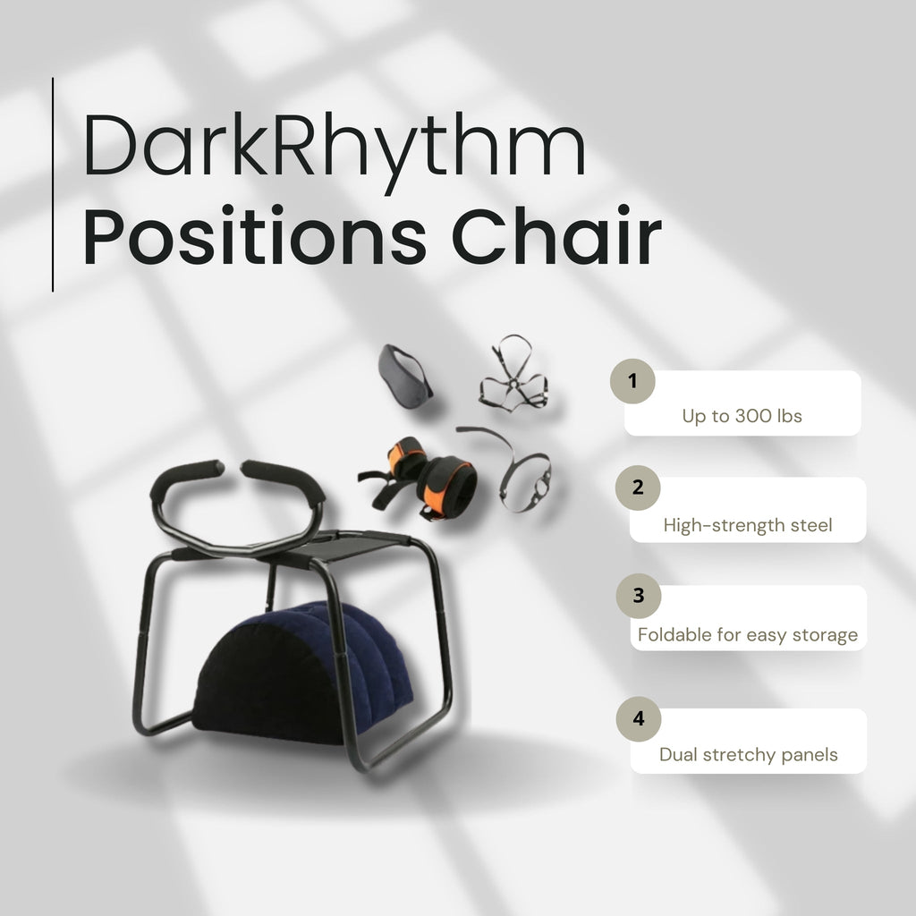 DarkRhythm Bouncing Sex Position Enhancer Chair SM Kit After Dark USA