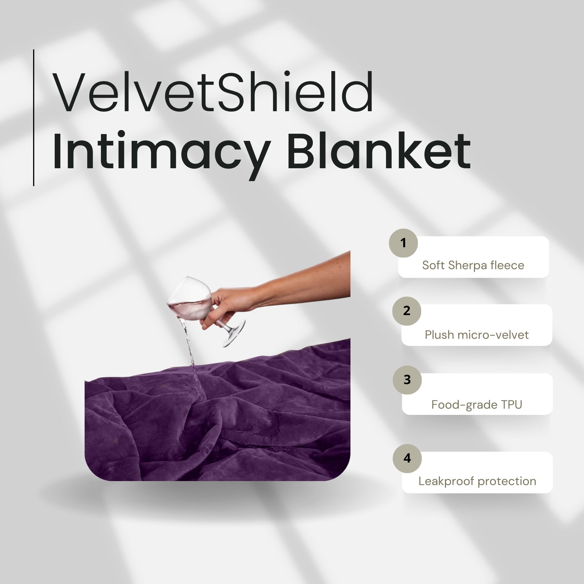VelvetShield Waterproof Intimacy Blanket After Dark USA