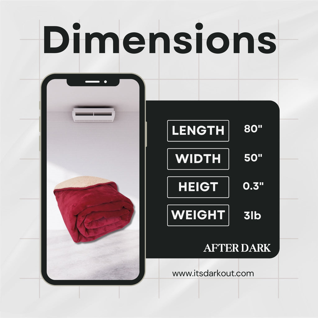 CrimsonShield Waterproof Intimacy Blanket After Dark USA