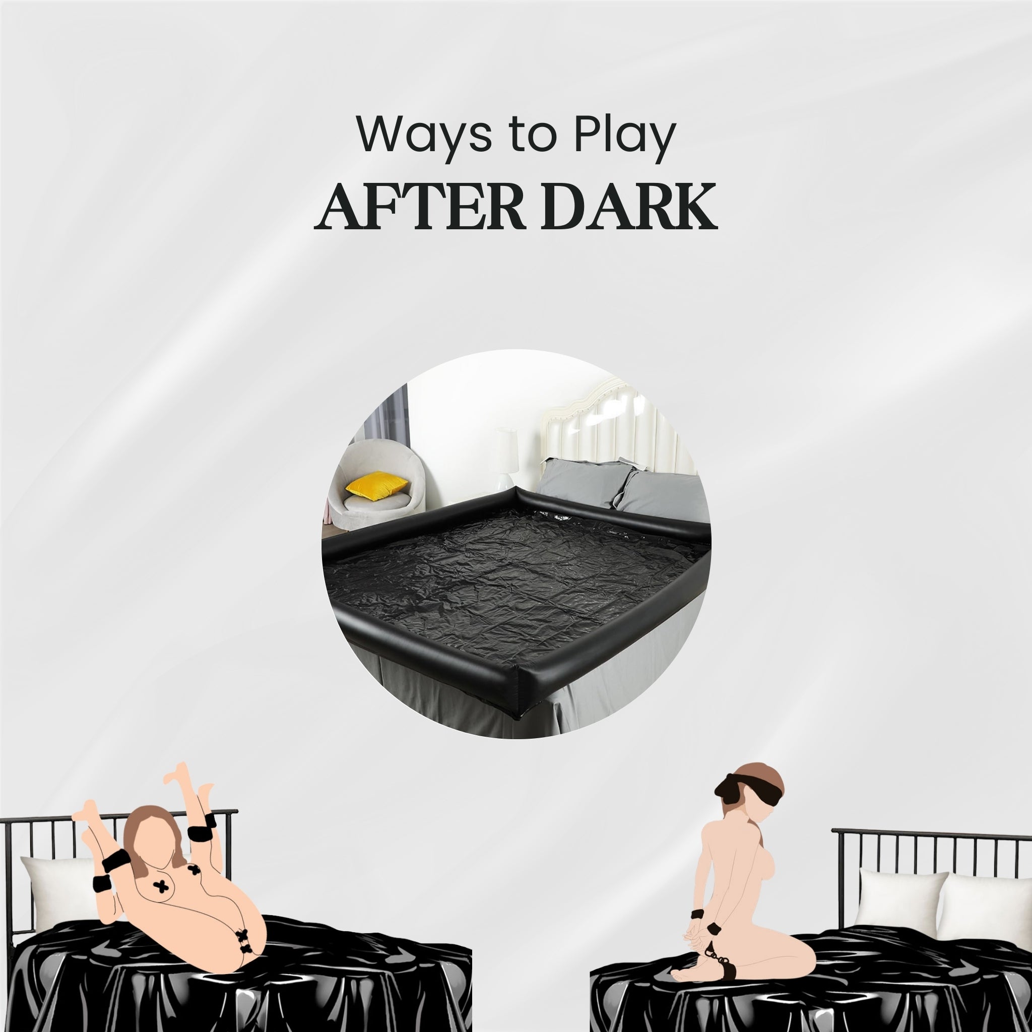 AquaLuxe Inflatable Waterproof Sex Massage Mattress After Dark USA