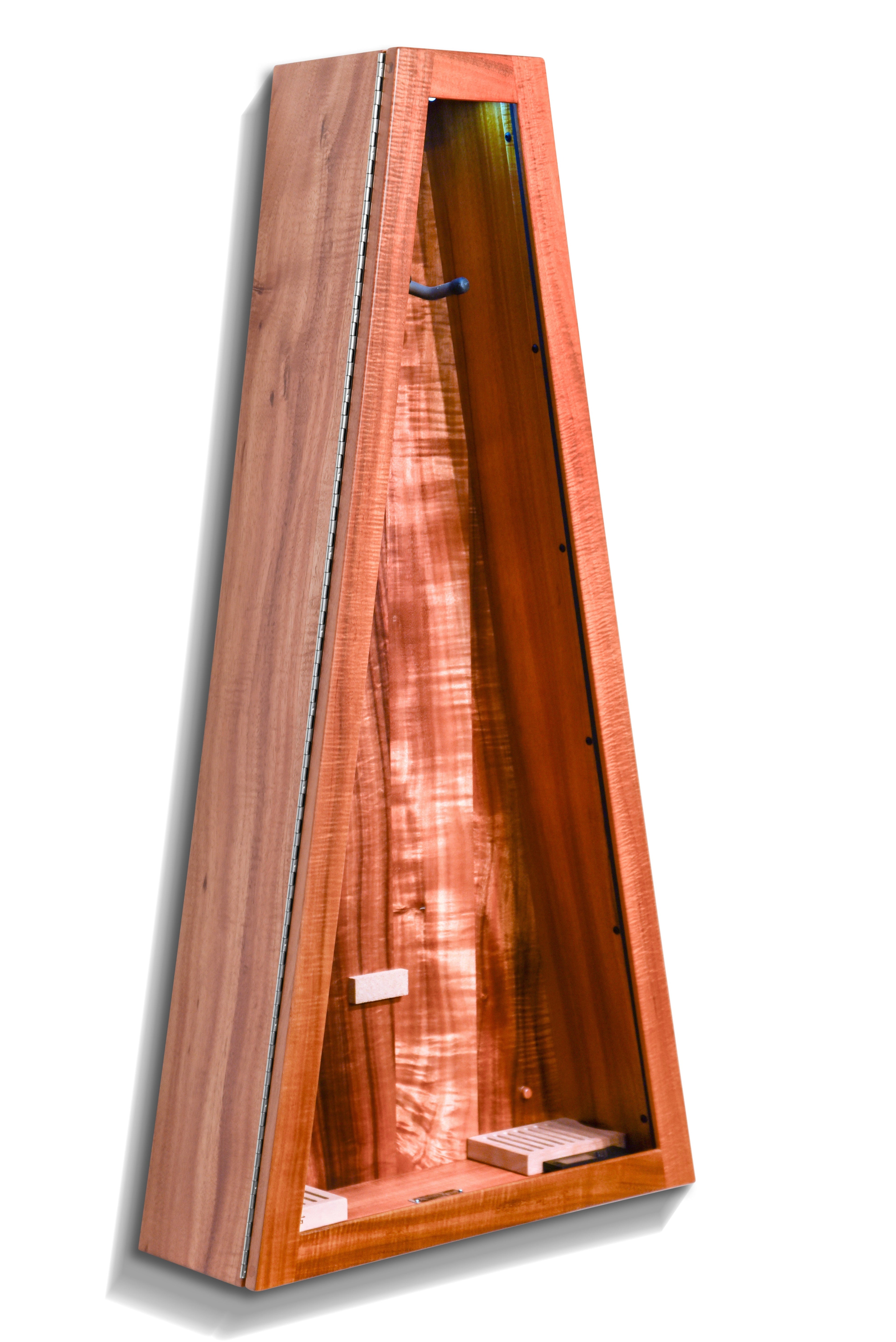 ClimaCase Triangle Humidor - Koa Acoustic Remedy Cases