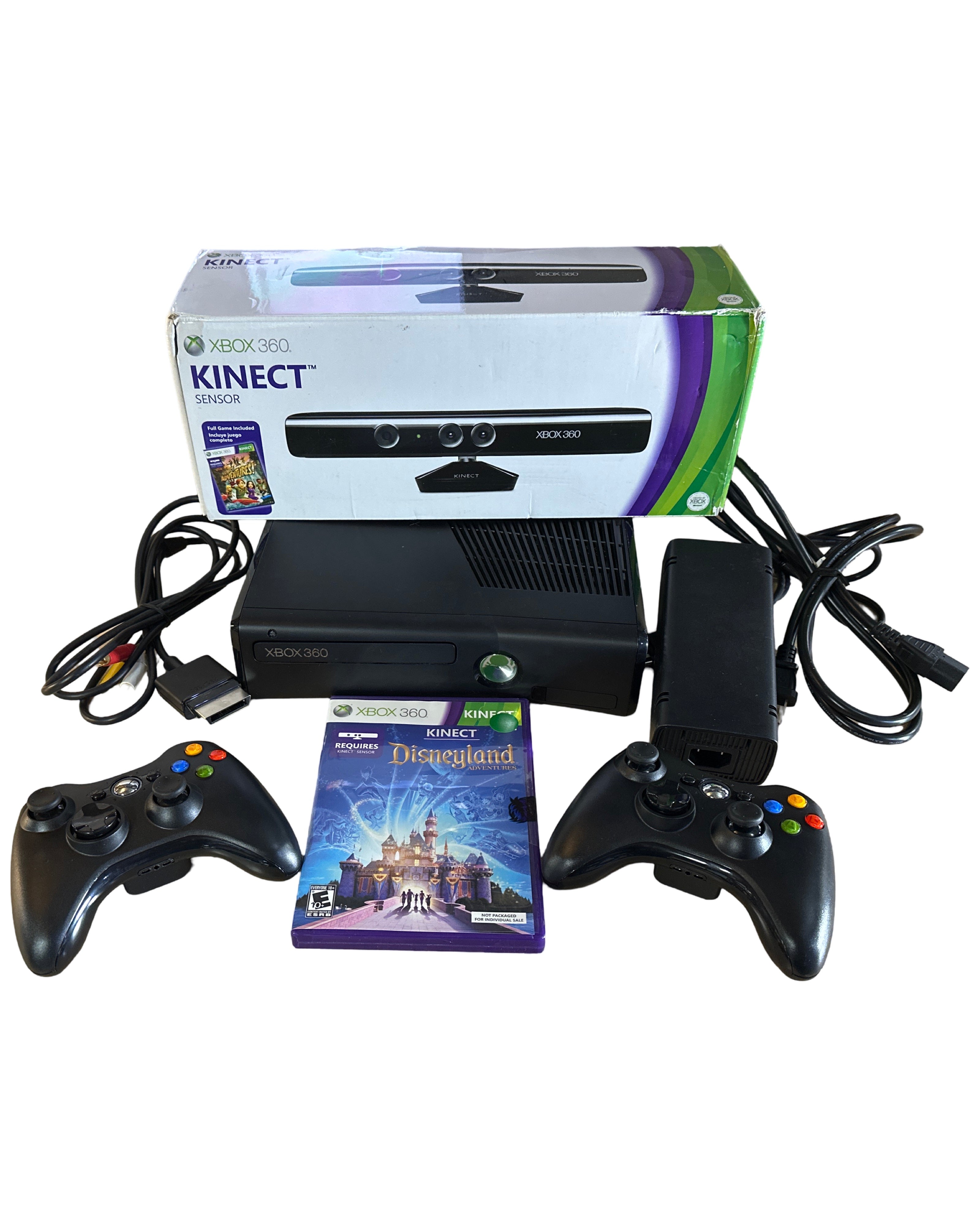 Xbox 360 Slim 4GB Kinect Disneyland Adventures Bundle (Refurbished) Retro Gaming of Denver