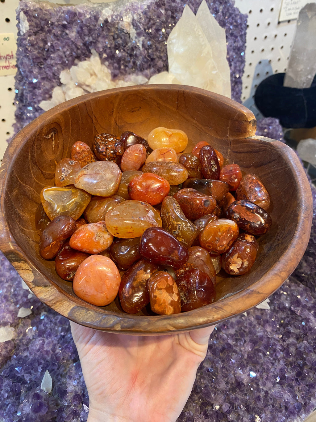 Carnelian Tumbled Stone Curious Muse Crystals