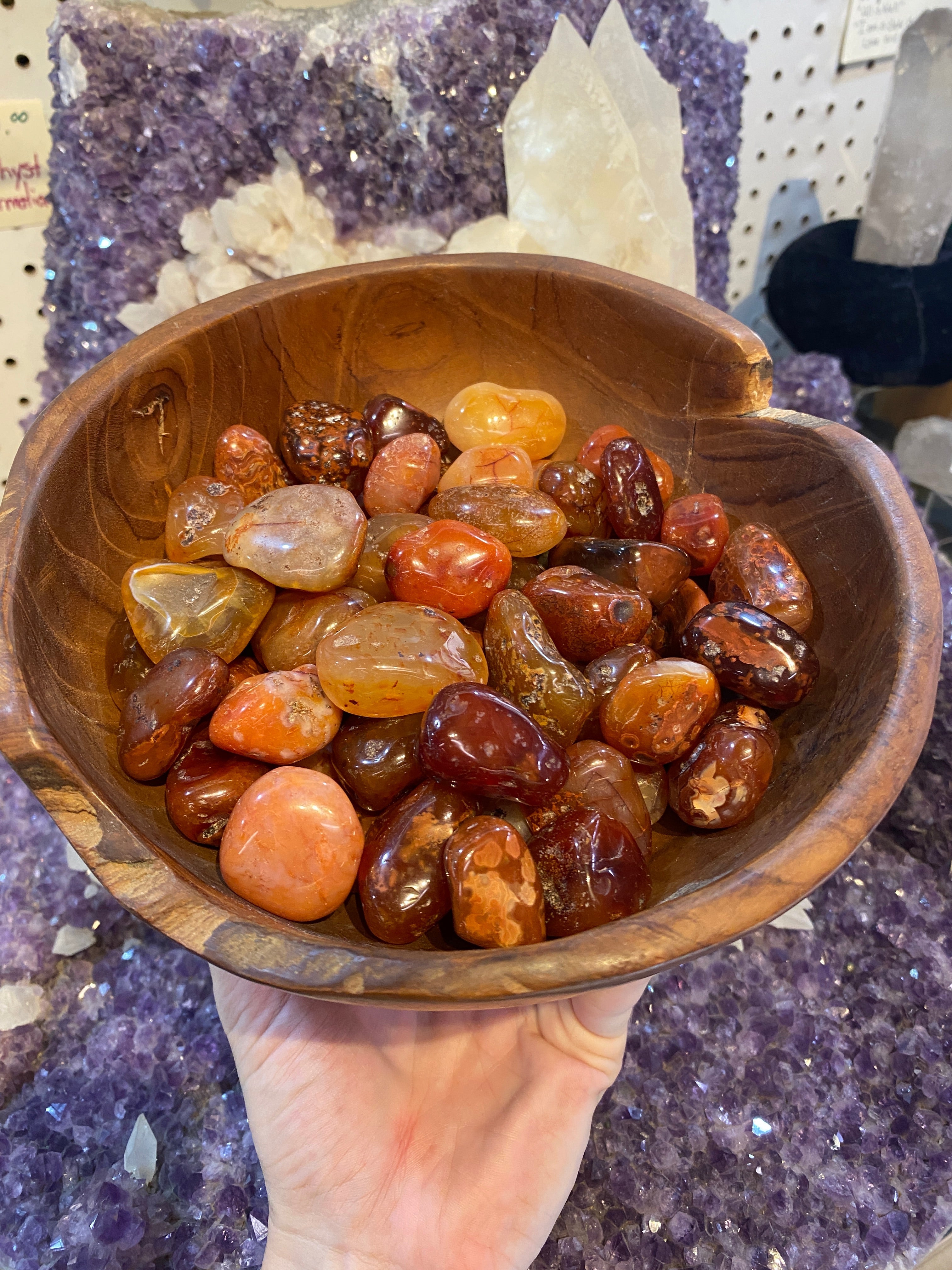 Carnelian Tumbled Stone Curious Muse Crystals