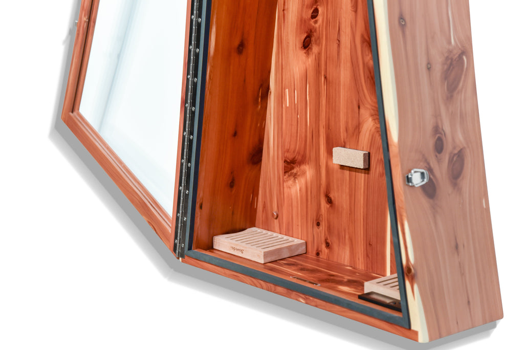 ClimaCase Triangle Humidor - Cedar Acoustic Remedy Cases