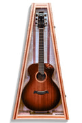ClimaCase Triangle Humidor - Flamed Maple with Mahogany Acoustic Remedy Cases