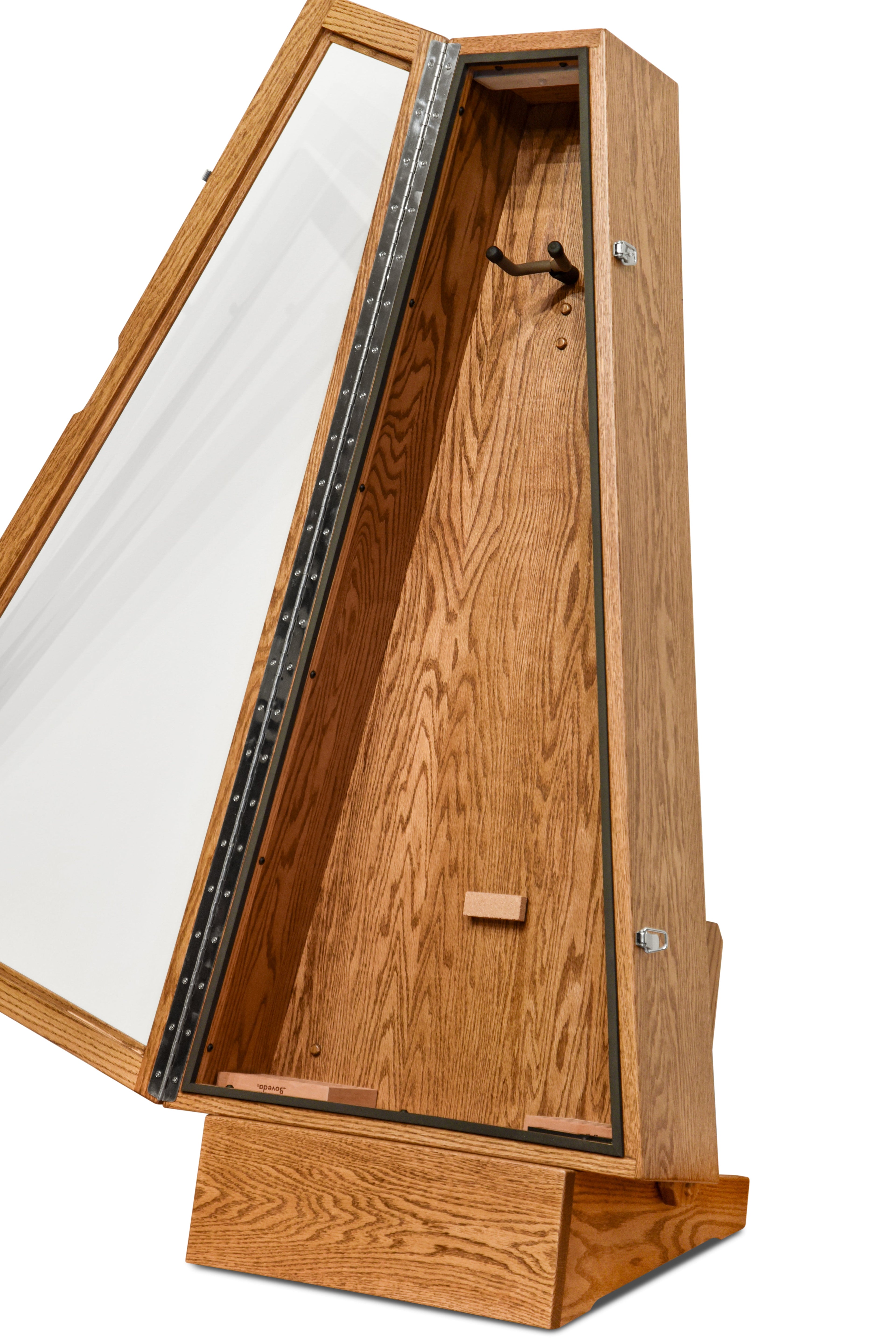 ClimaStand Triangle Humidor with Base - Red Oak with Golden Oak Stain Acoustic Remedy Cases