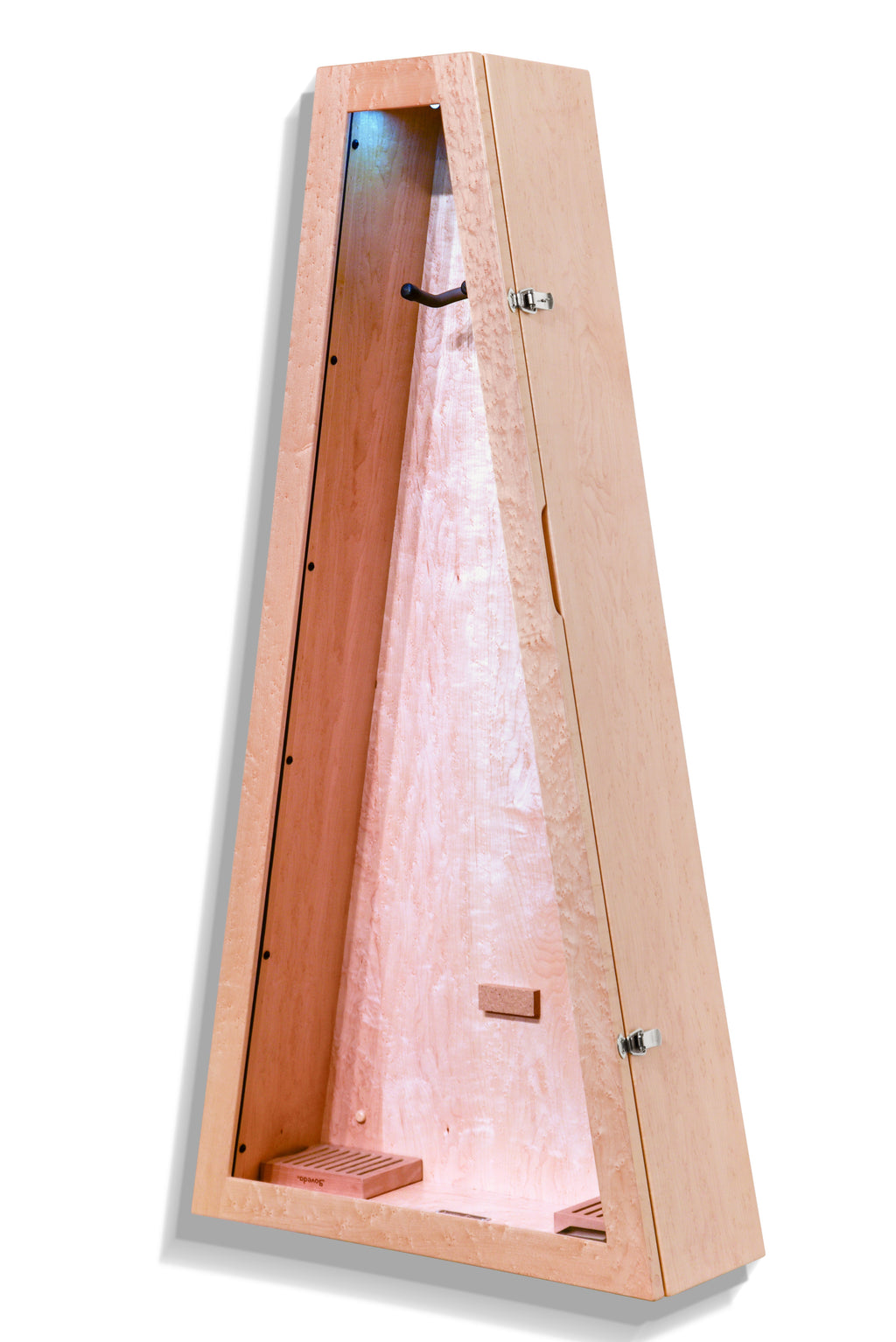 ClimaCase Triangle Humidor - Birdseye Maple Acoustic Remedy Cases