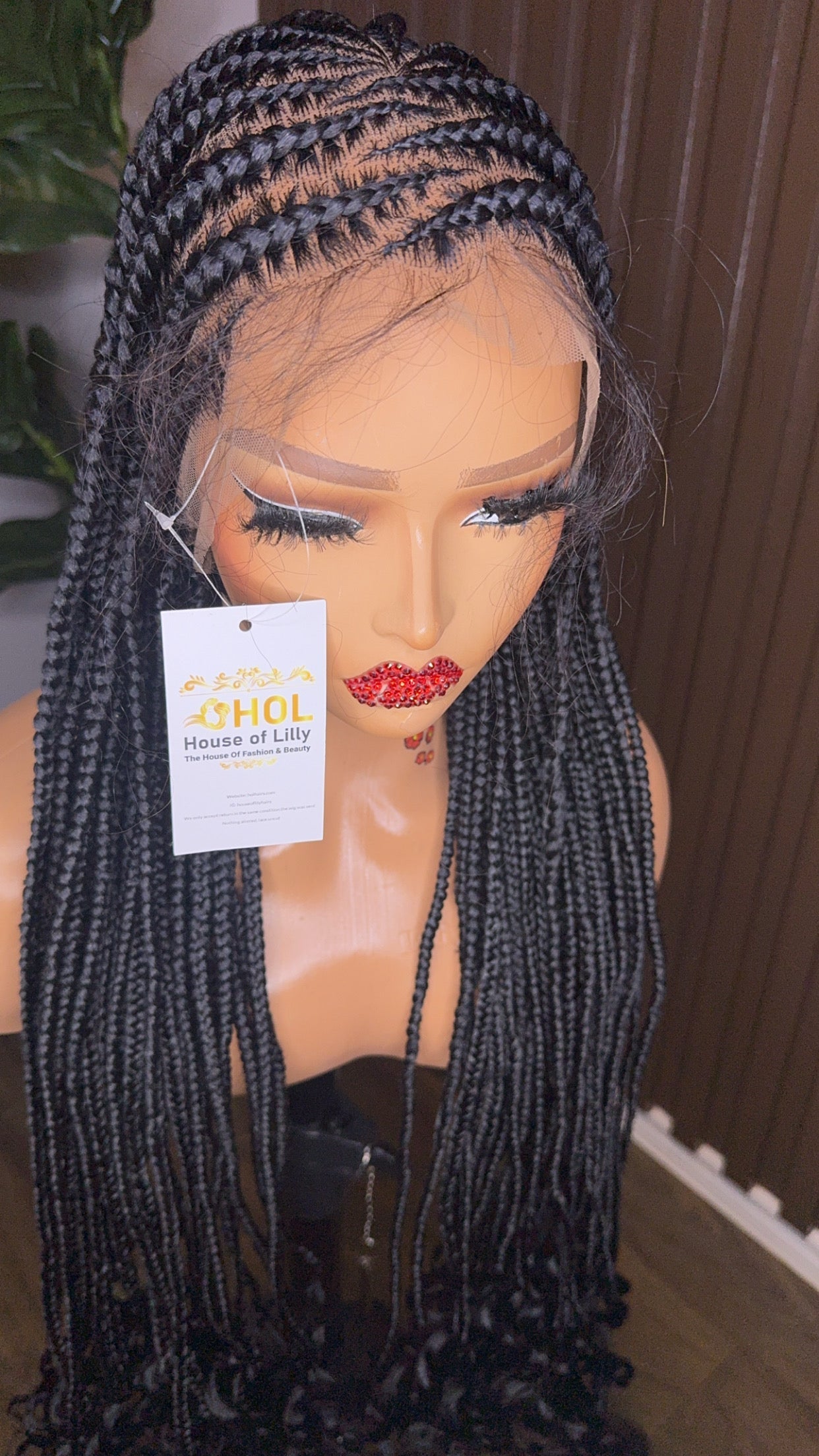 Wig Wendy cornrows braided wig HOL stores