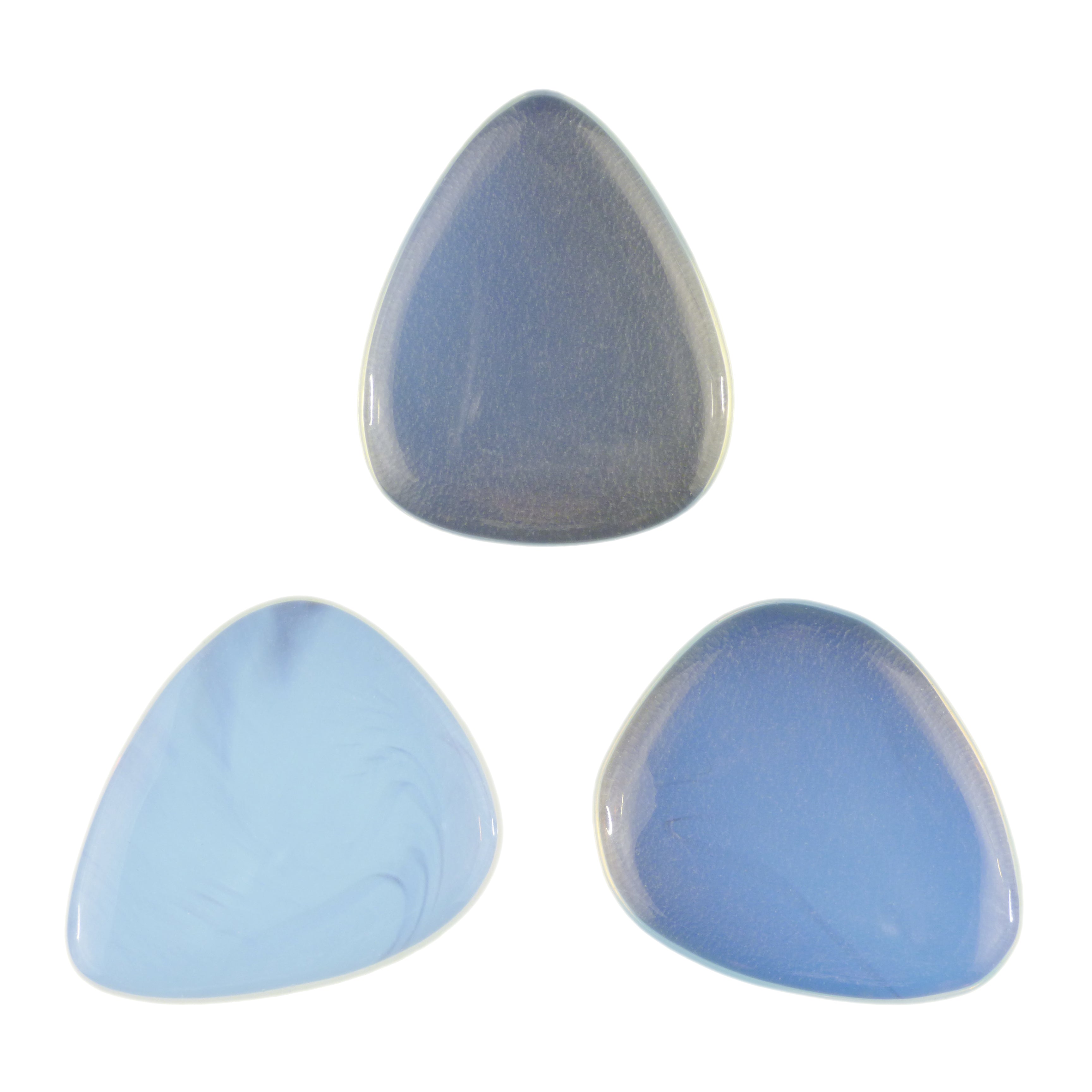 Opalite Gemstone Guitar Or Bass Pick - 3.0 mm Ultra Heavy Gauge - 351 Shape - Specialty Handmade Exotic Plectrum Exotic Plectrums