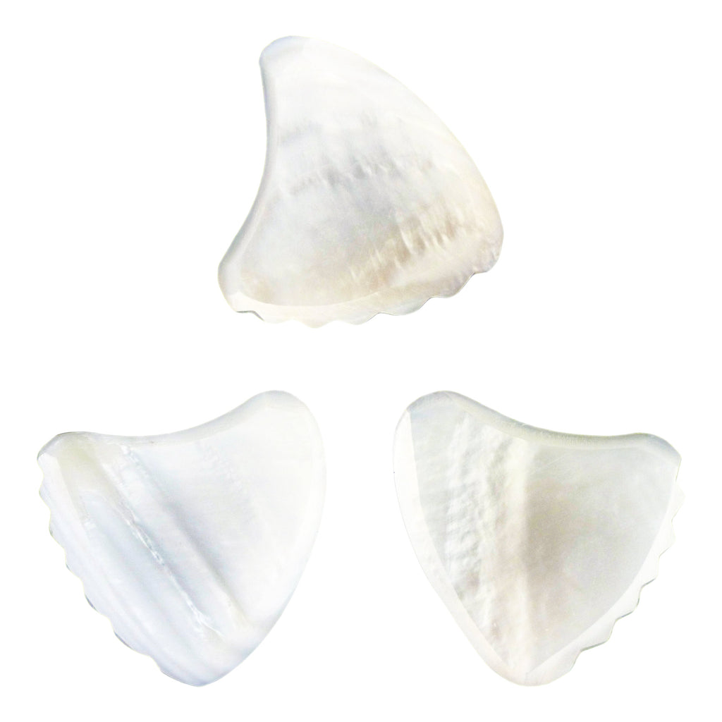 White Abalone Shell Guitar Or Bass Pick - 2.0 mm - 390 Wedge Shark Fin Shape - Handmade Specialty Exotic Luxury Plectrum Exotic Plectrums