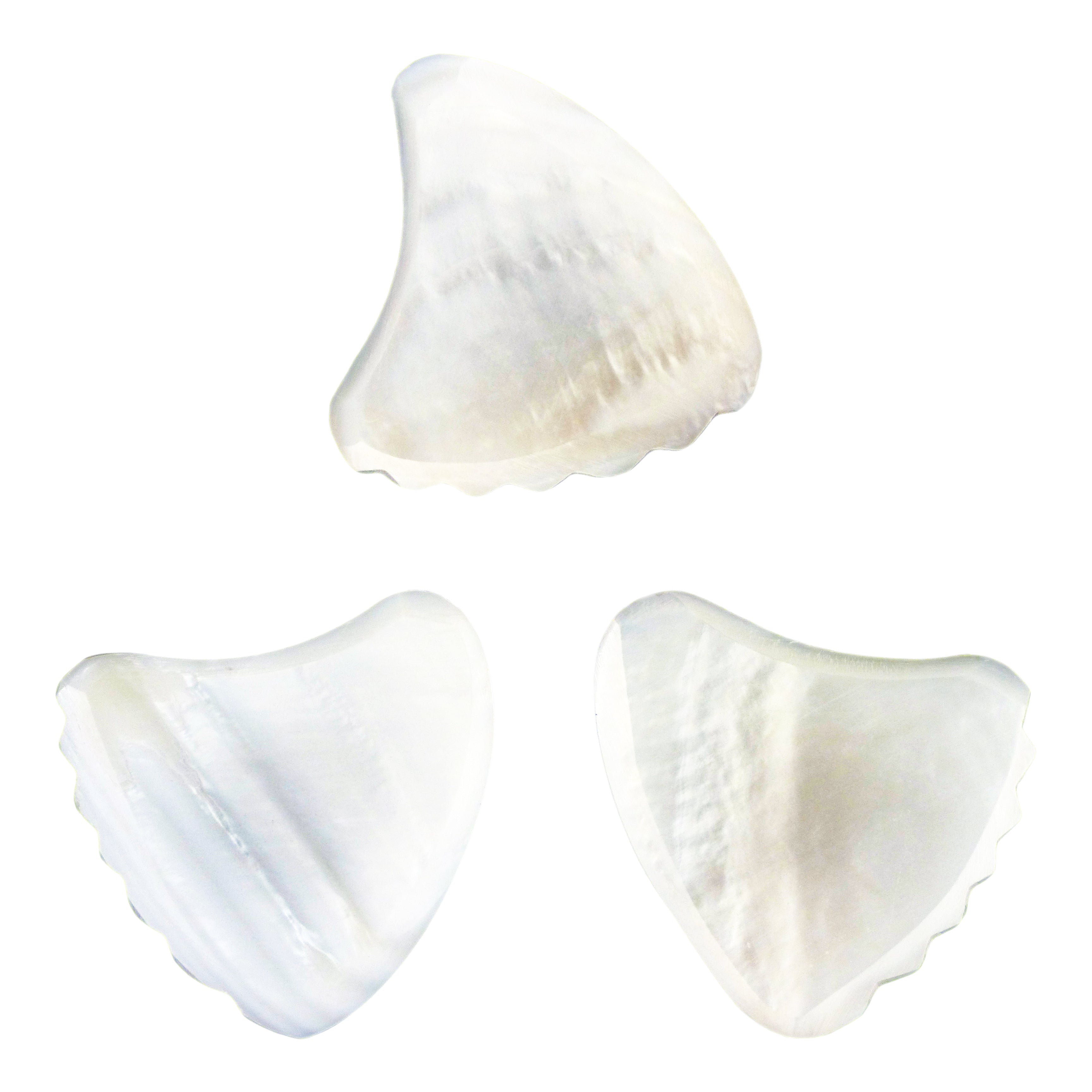 White Abalone Shell Guitar Or Bass Pick - 2.0 mm - 390 Wedge Shark Fin Shape - Handmade Specialty Exotic Luxury Plectrum Exotic Plectrums