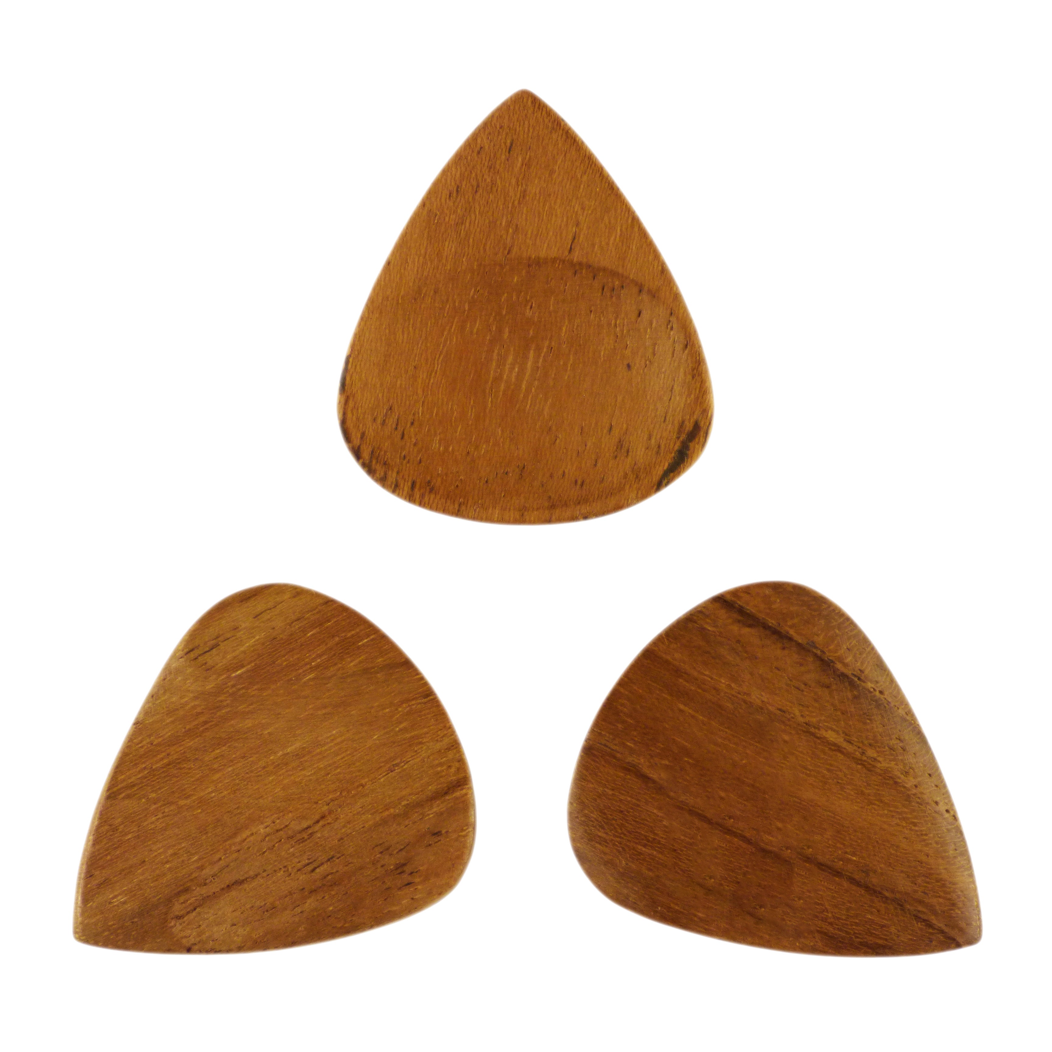 Teak Wood Guitar Or Bass Pick - 3.0 mm Ultra Heavy Gauge - 351 Groove Shape - Natural Finish Handmade Specialty Exotic Plectrum Exotic Plectrums