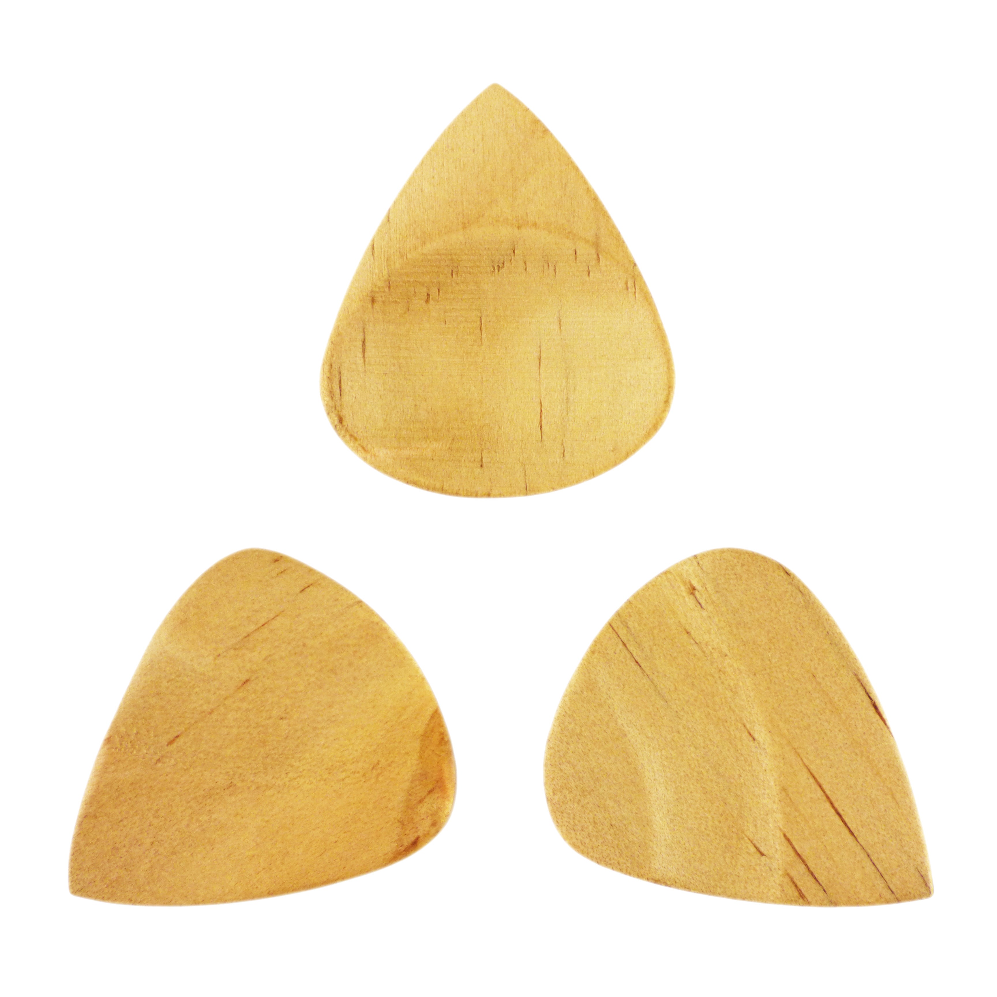 Pine Wood Guitar Or Bass Pick - 3.0 mm Ultra Heavy Gauge - 351 Groove Shape - Natural Finish Handmade Specialty Exotic Plectrum Exotic Plectrums
