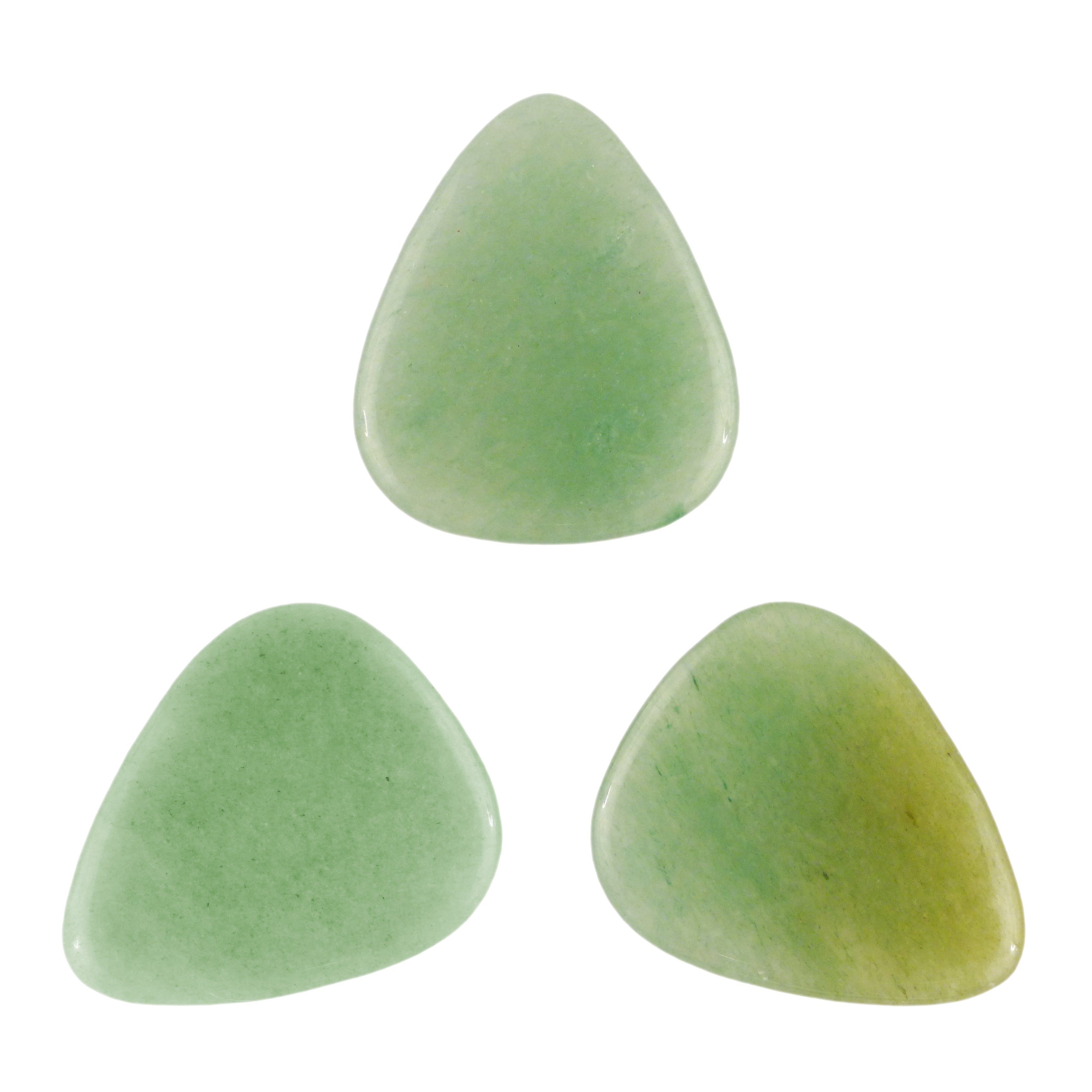 Green Aventurine Stone Guitar Or Bass Pick - 3.0 mm Ultra Heavy Gauge - 351 Shape - Specialty Handmade Gemstone Exotic Plectrum Exotic Plectrums