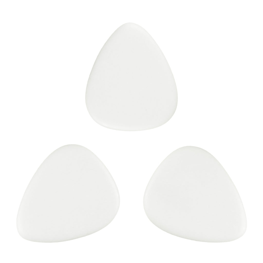 White Agate Stone Guitar Or Bass Pick - 3.0 mm Ultra Heavy Gauge - 351 Shape - Specialty Handmade Gemstone Exotic Plectrum Exotic Plectrums