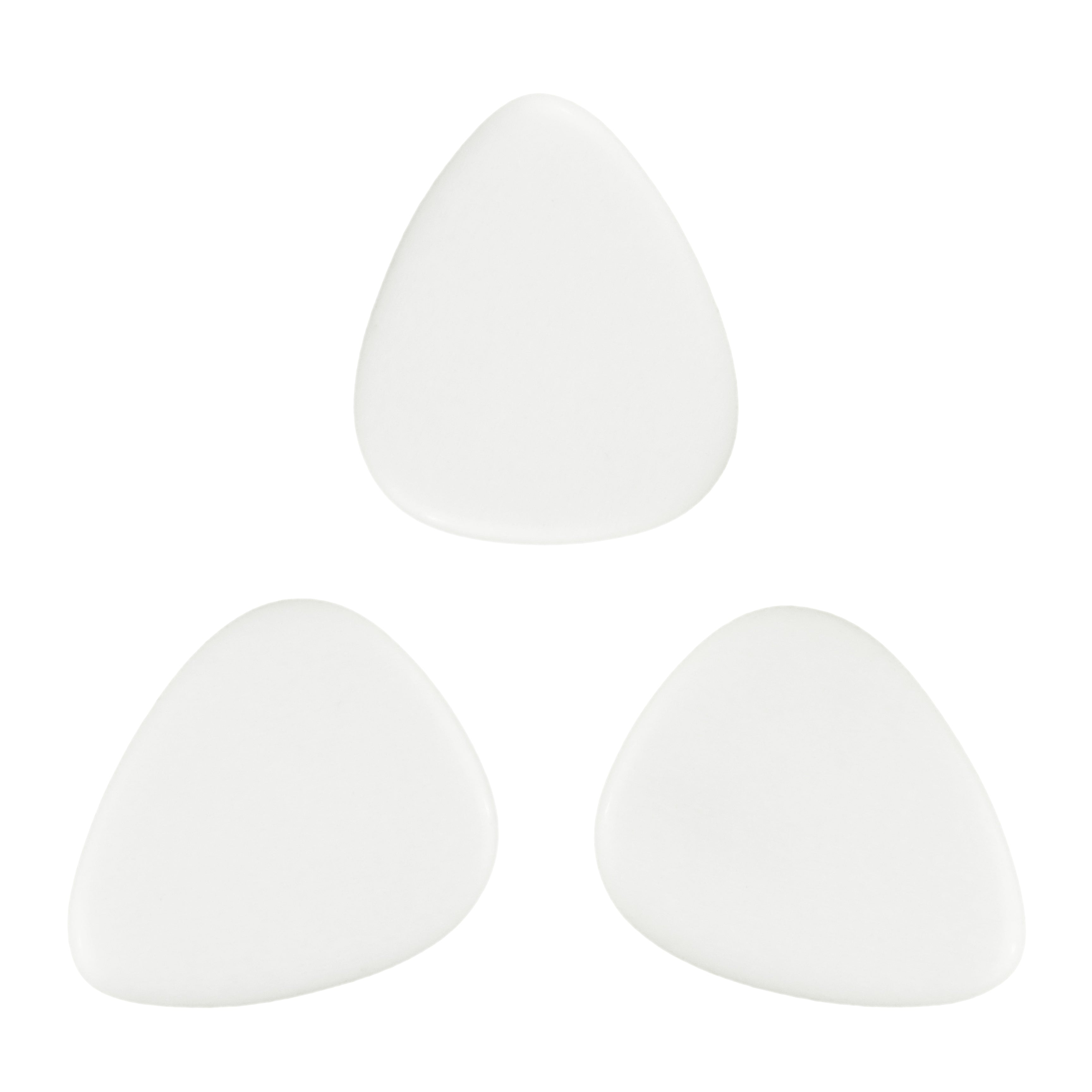 White Agate Stone Guitar Or Bass Pick - 3.0 mm Ultra Heavy Gauge - 351 Shape - Specialty Handmade Gemstone Exotic Plectrum Exotic Plectrums