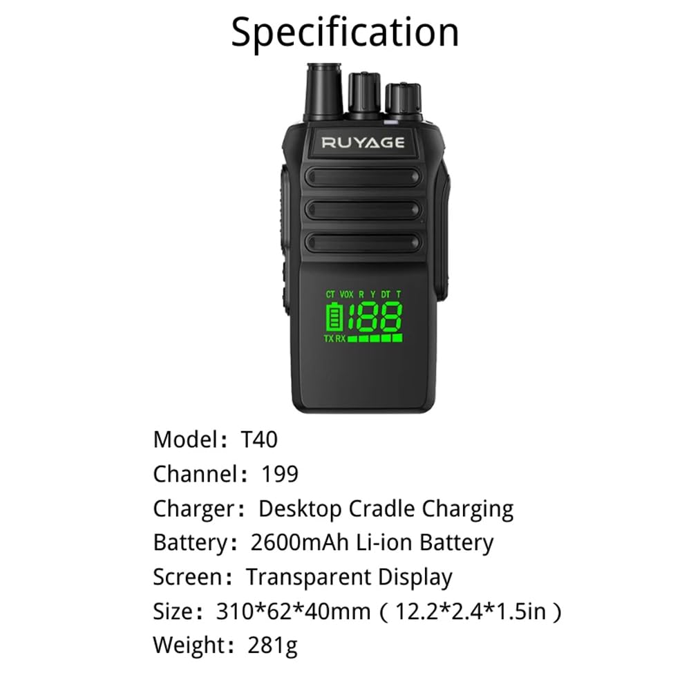 Ruyage Radio Waterproof Walkie-Talkie(T40) Ruyage Radio