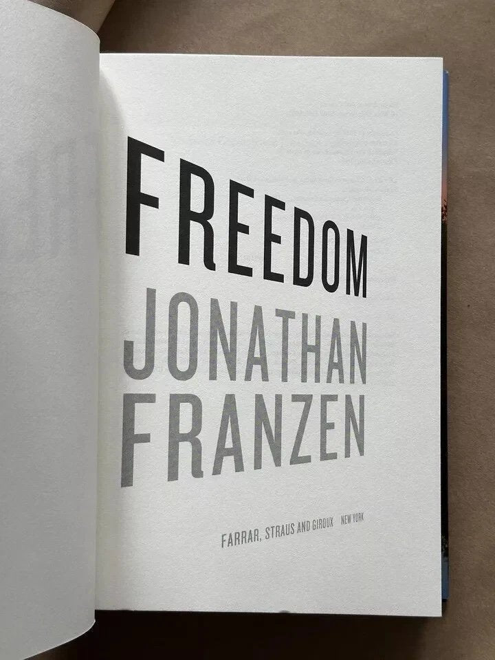 The Corrections & Freedom by Jonathan Franzen Cedar Leaf Books