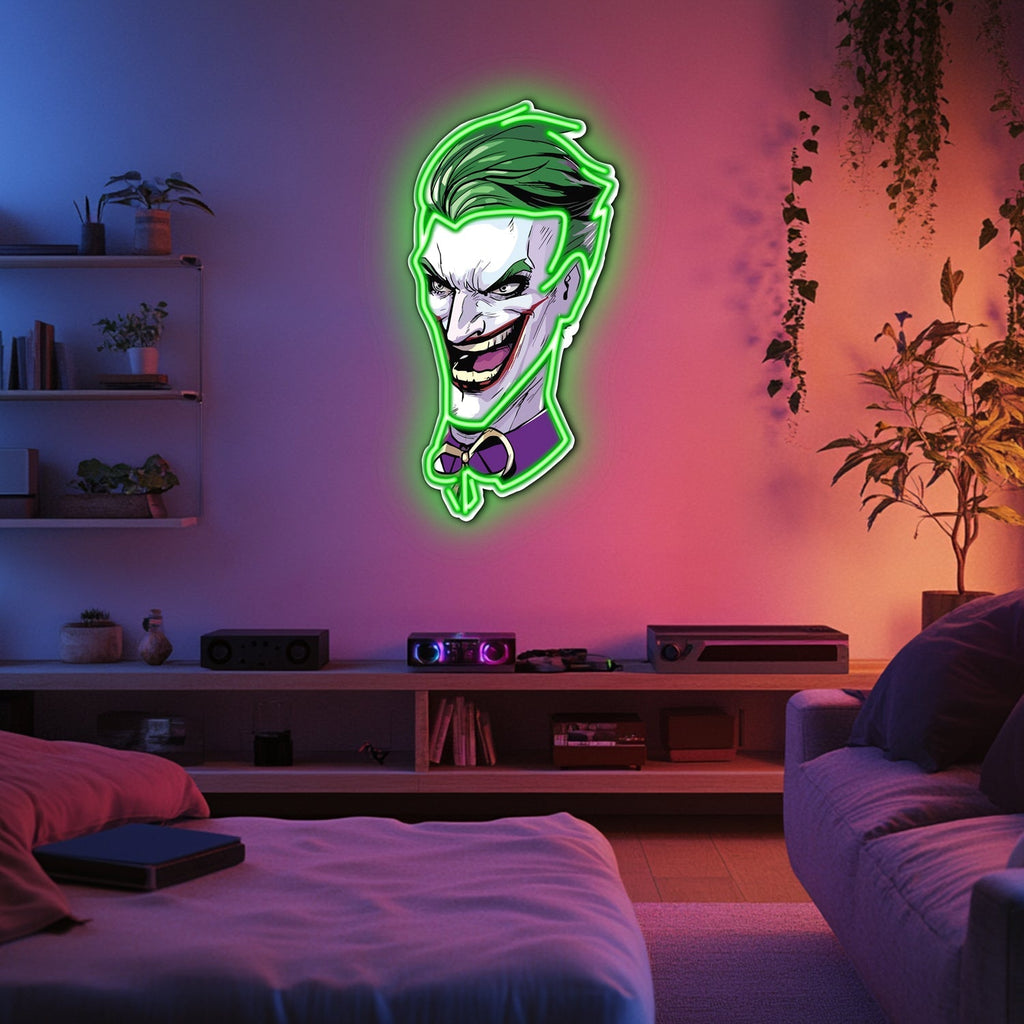 UV Printed Joker Neon Wall Art- LV0046 Liviqon.co