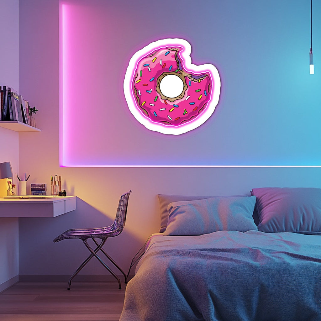 UV Printed Donut  Neon Wall Art- LV0068 Liviqon.co
