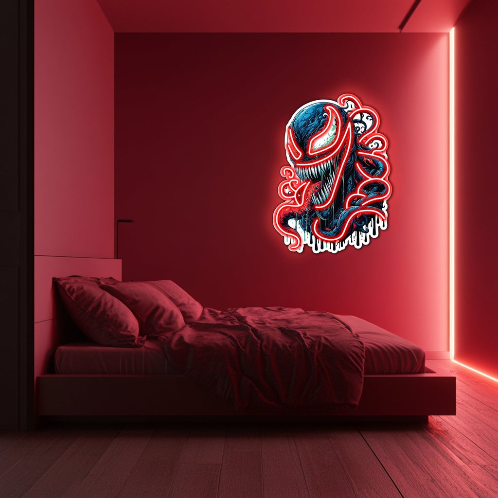 UV Printed Venom  Neon Wall Art- LV0055 Liviqon.co