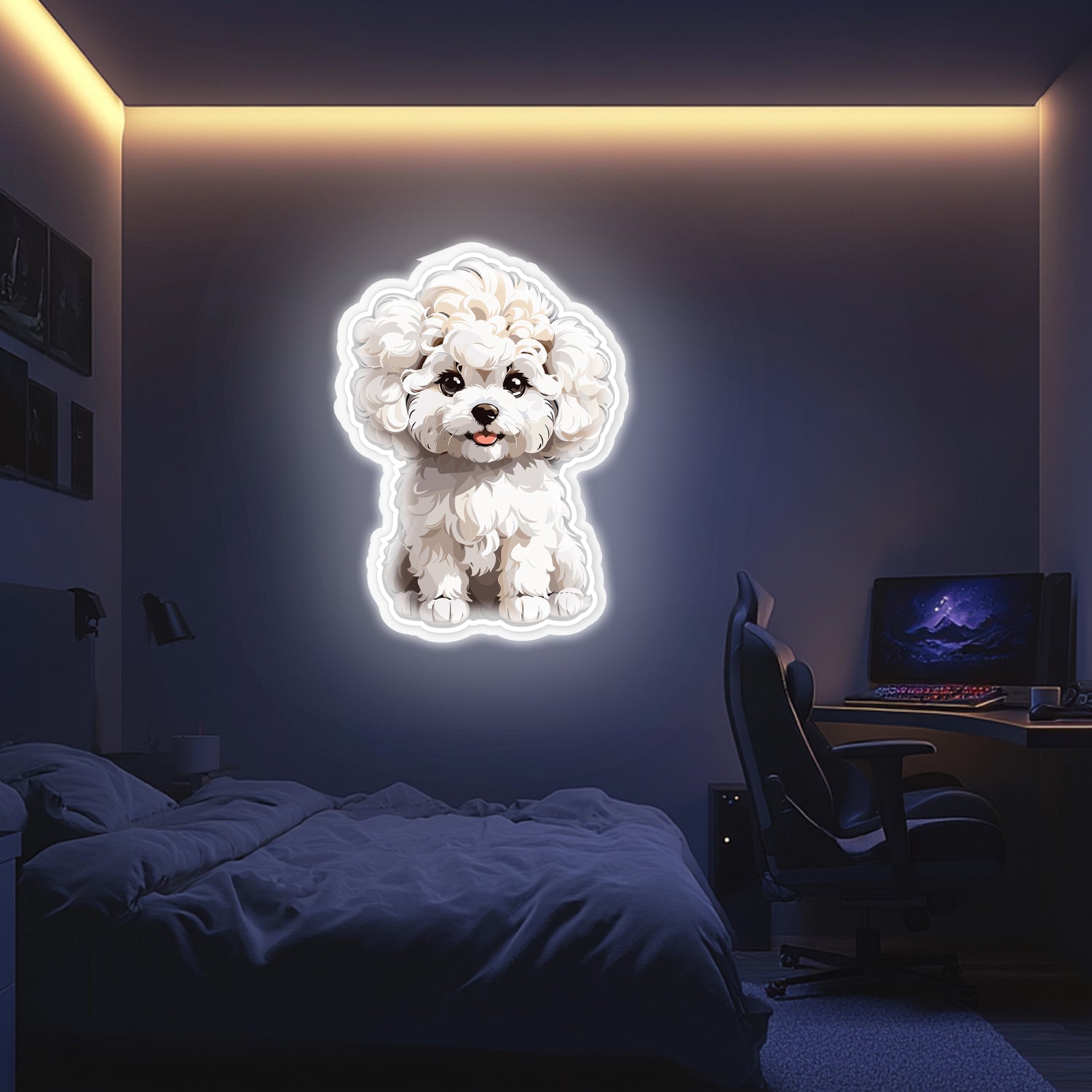 UV Printed Dog Neon Wall Art- LV0022 Liviqon.co