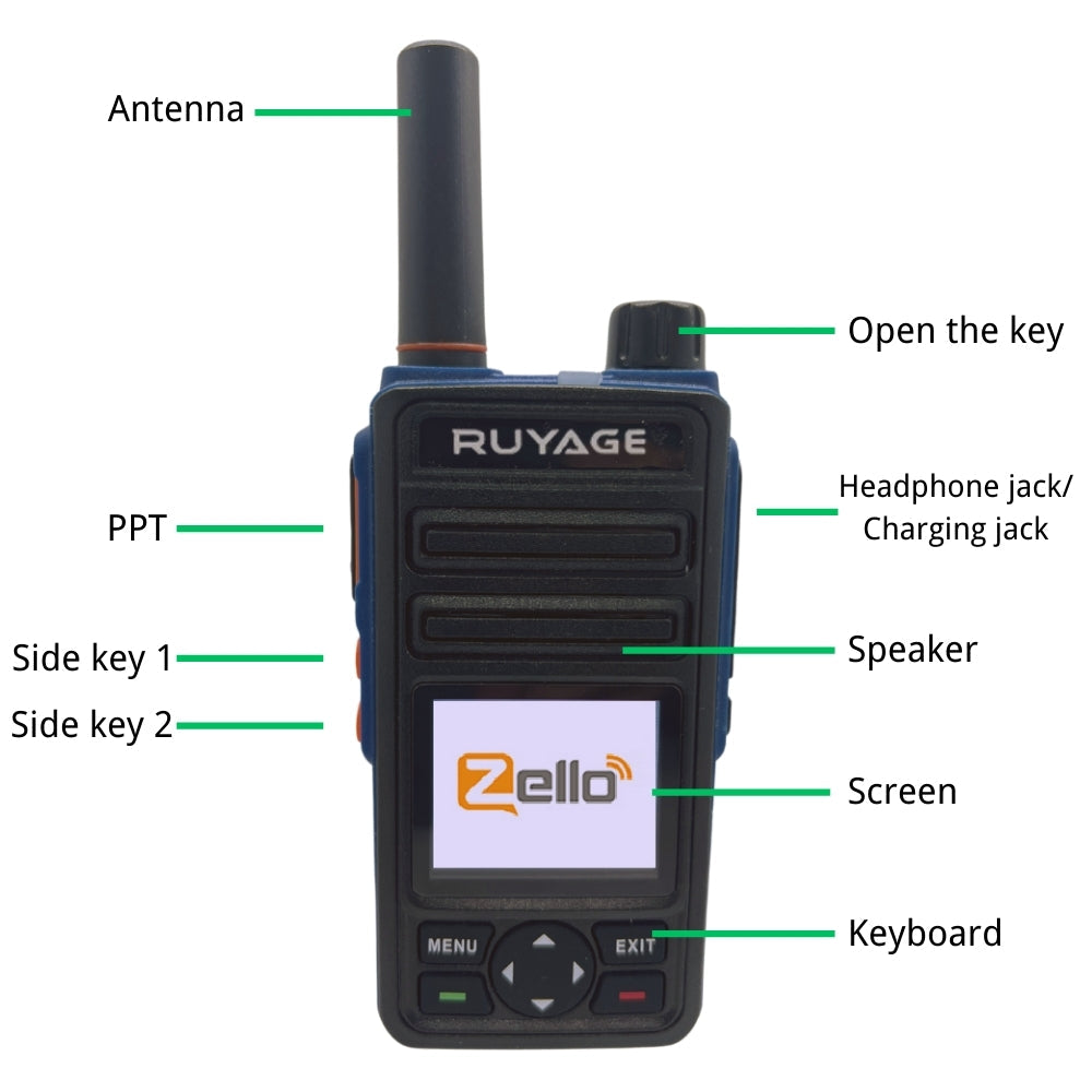 Ruyage Radio Zello Walkie-Talkie(RY58) Ruyage Radio