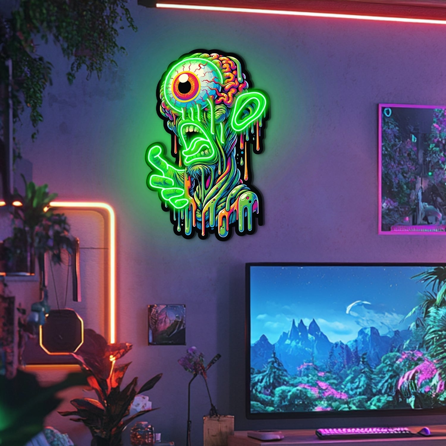 UV Printed Goblin Neon Wall Art- LV0012 Liviqon.co