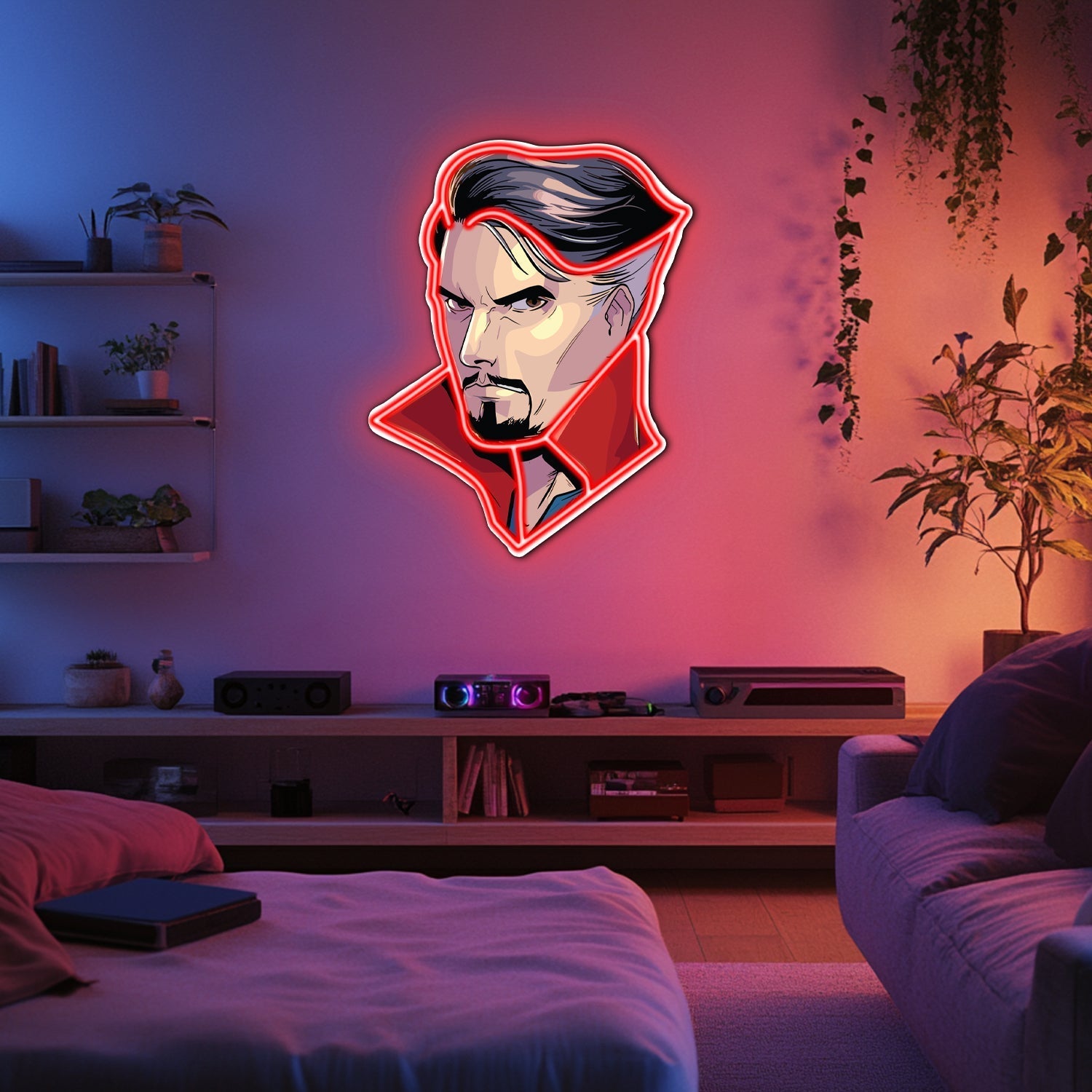 UV Printed DR Strange Neon Wall Art- LV0044 Liviqon.co