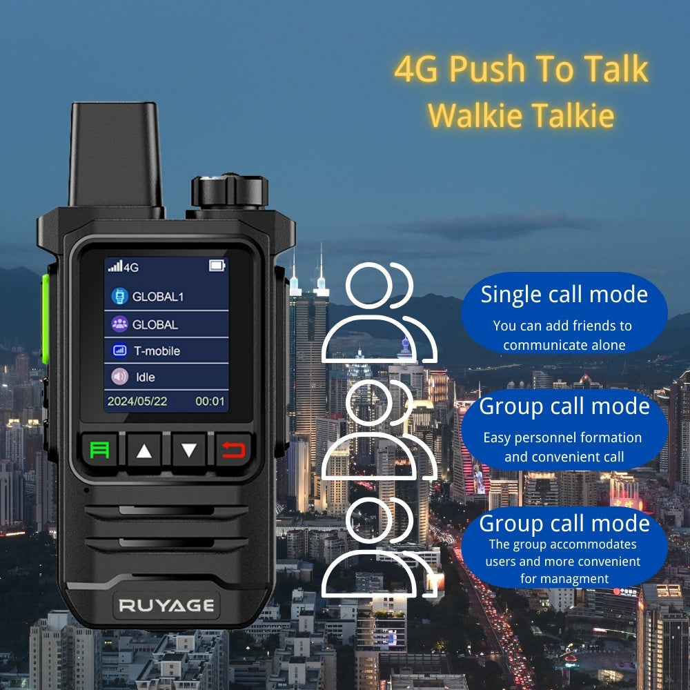 Ruyage X20 Nationwide Lte Two Way Radios Lifetime Free Unlimited Range Rechargeable Global 4g Poc,Portable Walkie Talkies Long Range for Adults Family Road Trip Truck Fleet 2 Pack Ruyage Radio