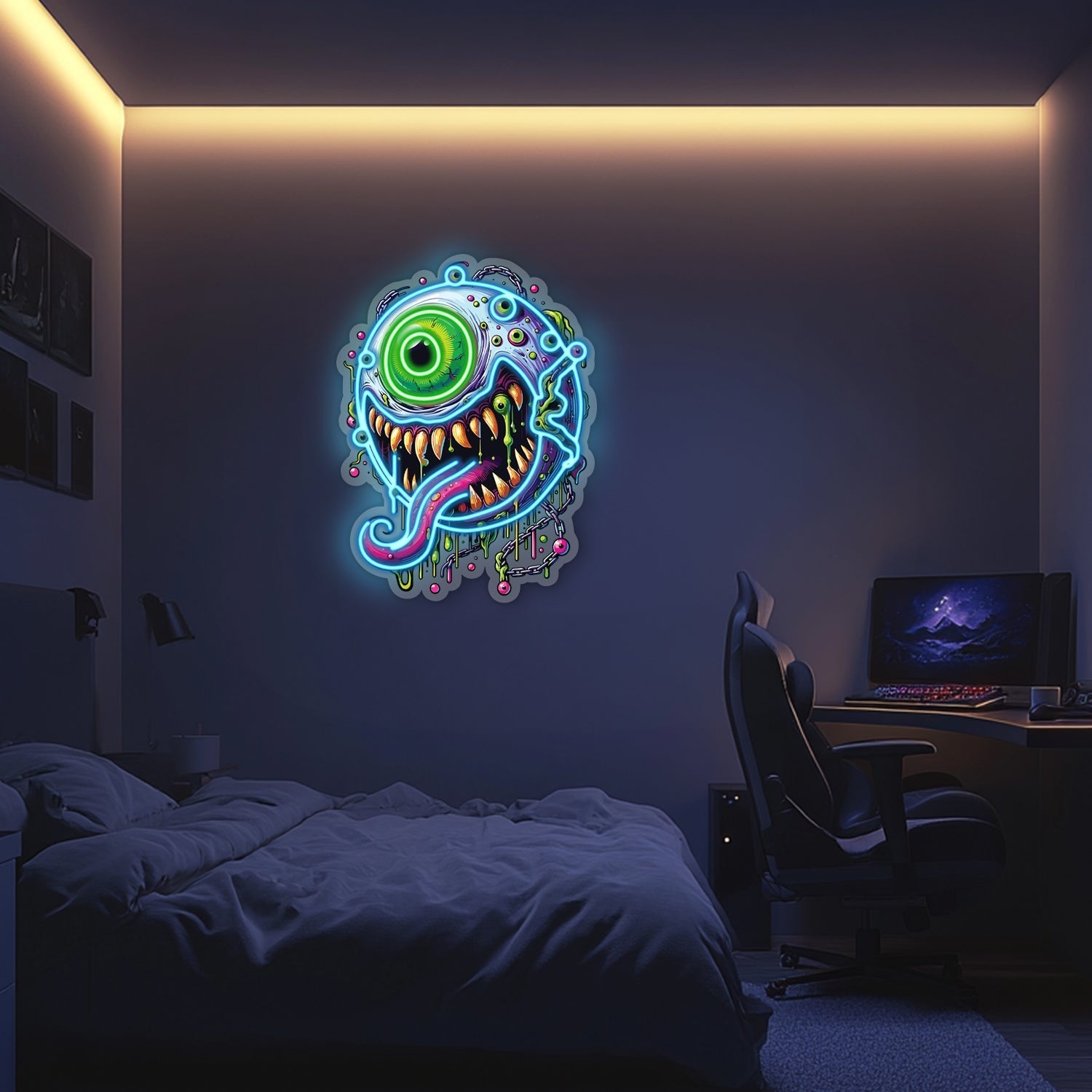 UV Printed Eye Neon Wall Art- LV0072 Liviqon.co