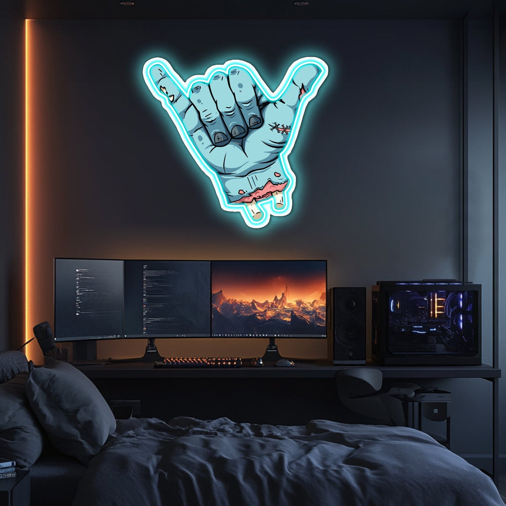 UV Printed Scary Call Neon Wall Art- LV0065 Liviqon.co