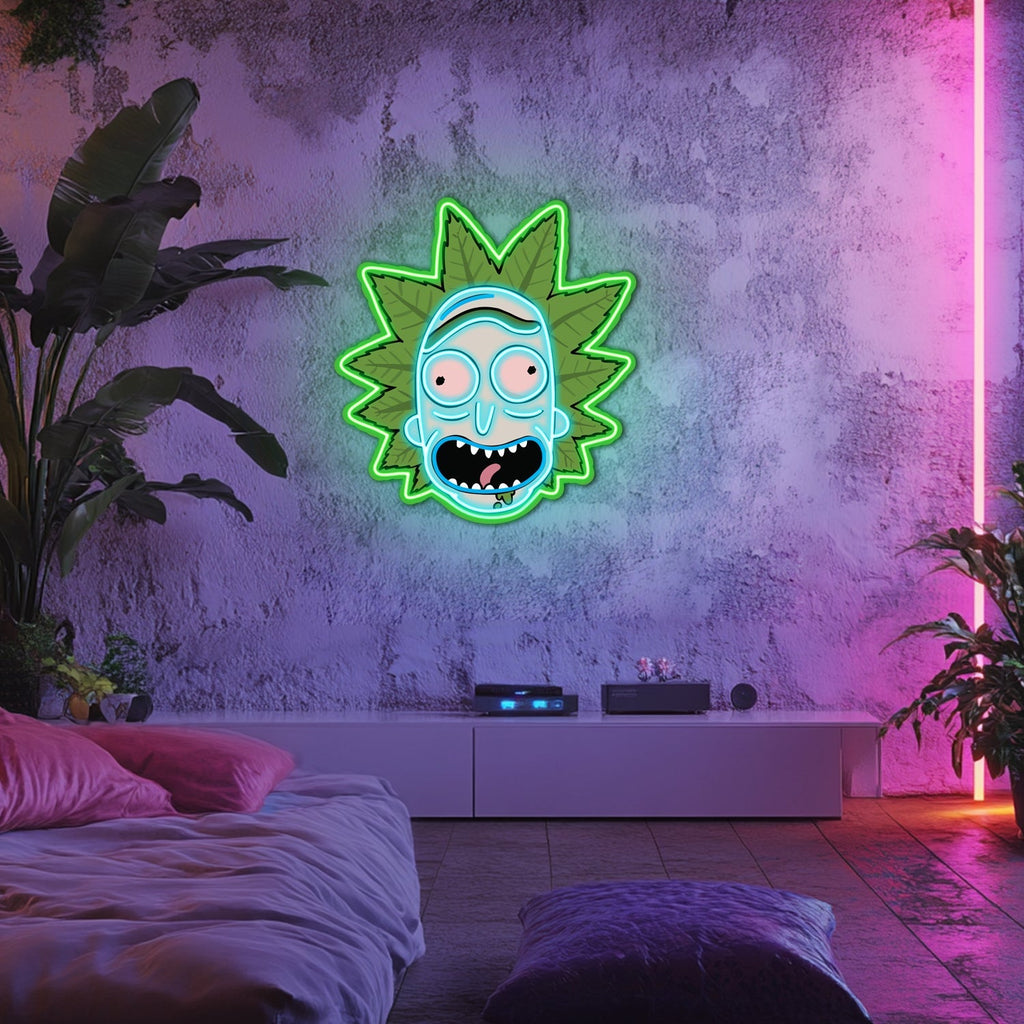 UV Printed Rick Neon Wall Art- LV0035 Liviqon.co