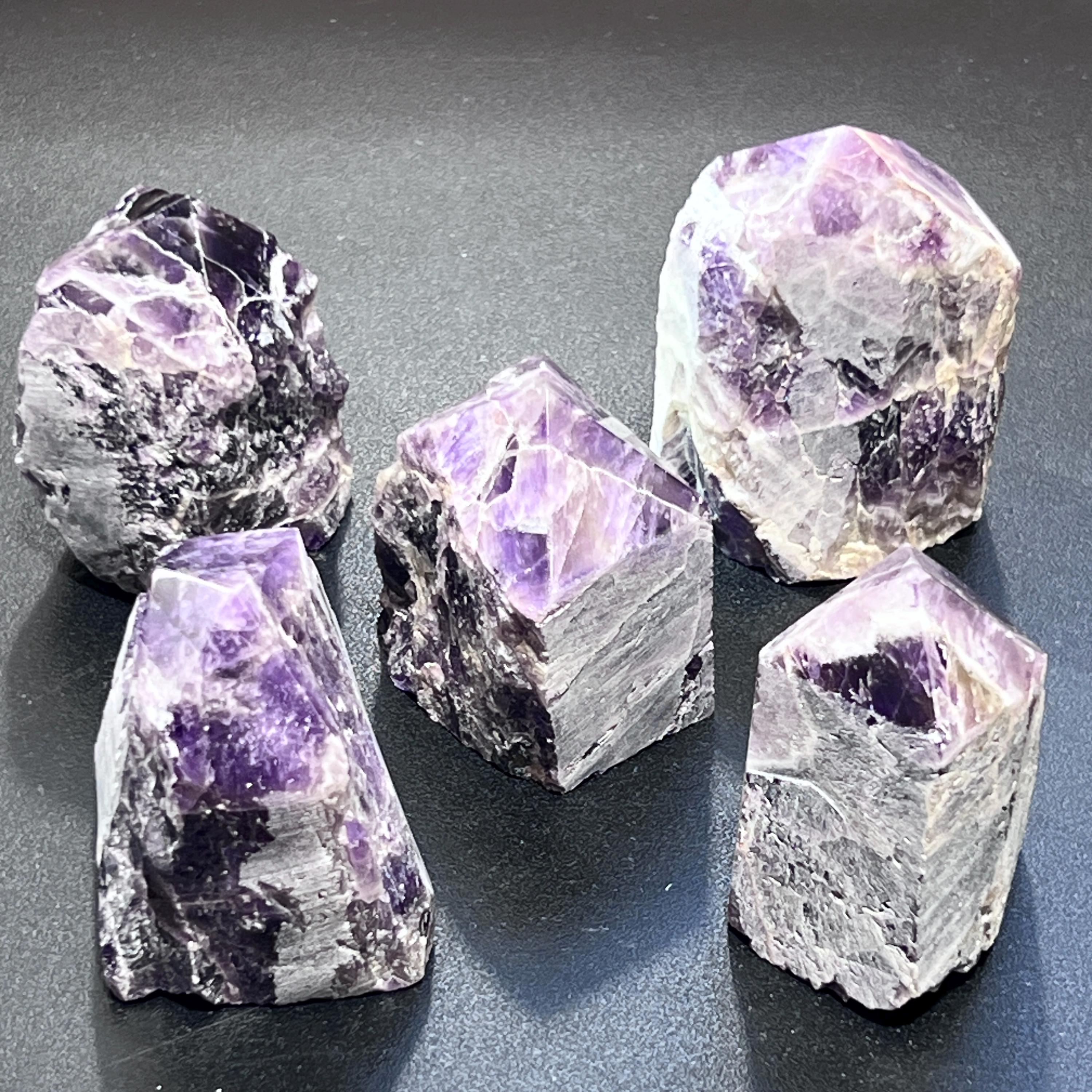 Banded Amethyst Crystal Point Tower Carving Amazing Crystals