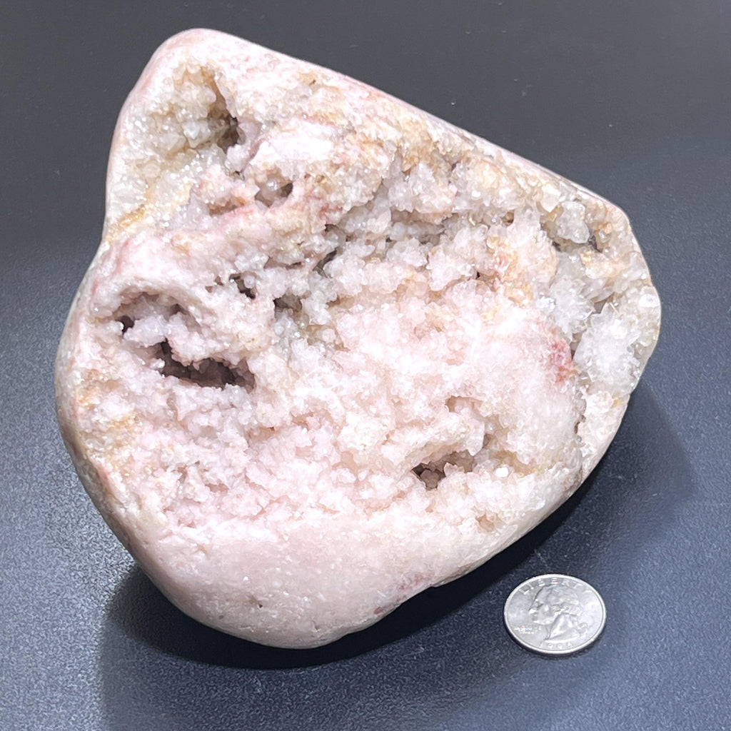 Large Pink Amethyst Druzy Crystal Cluster Standing Freeform Select Polished Carving Amazing Crystals