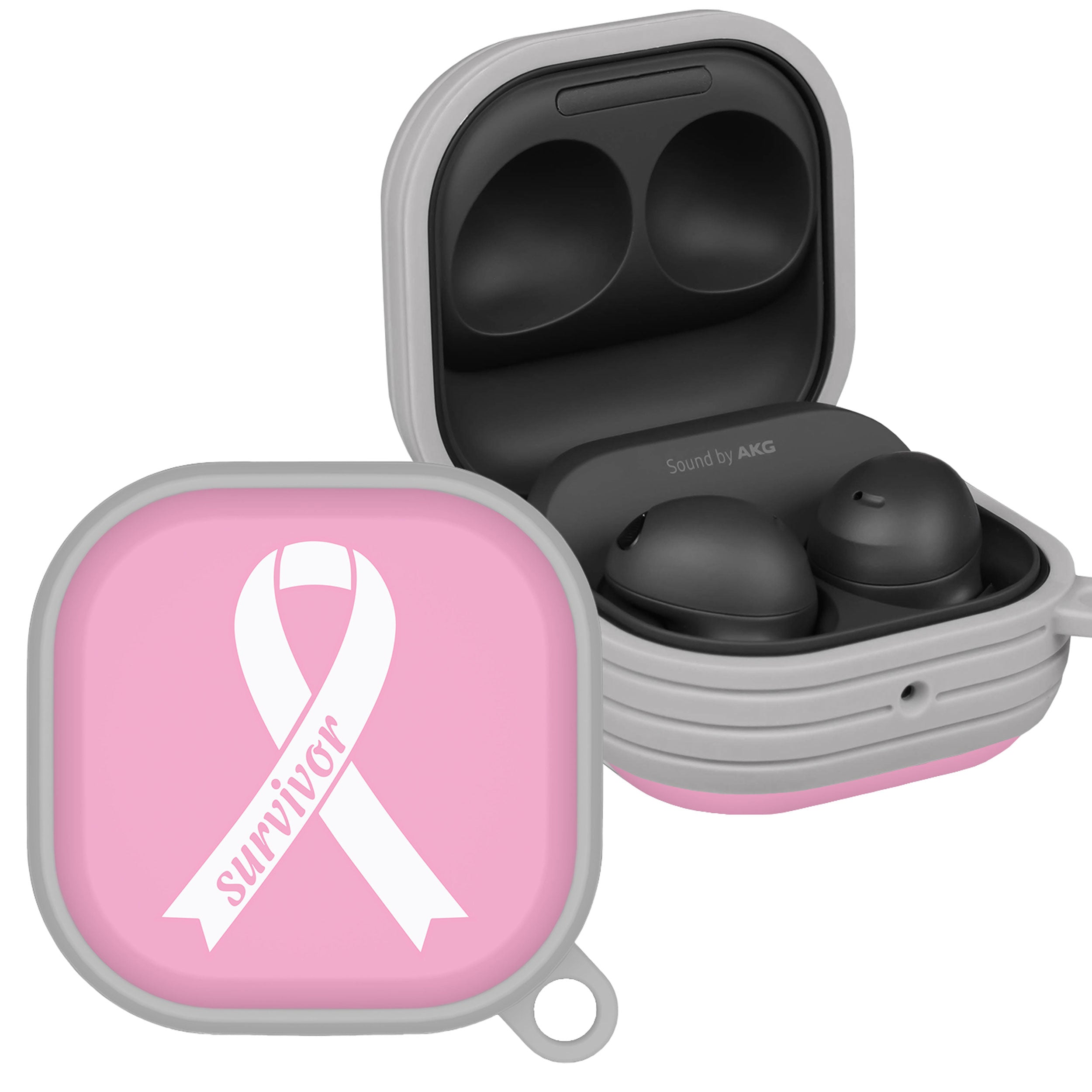 Breast Cancer Awareness HDX Samsung Galaxy Buds Pro & Buds Live Case Cover Affinity Bands