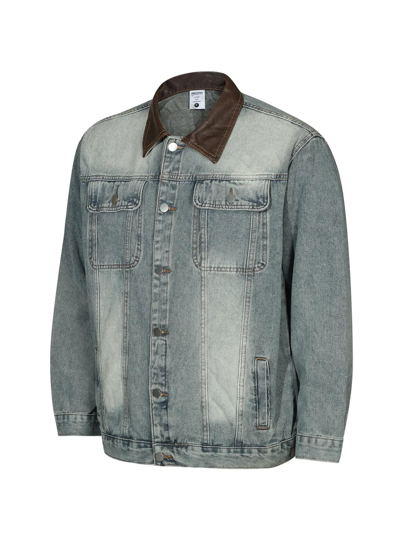 Men's Button Up Long Sleeve Denim Jacket NicholesGifts