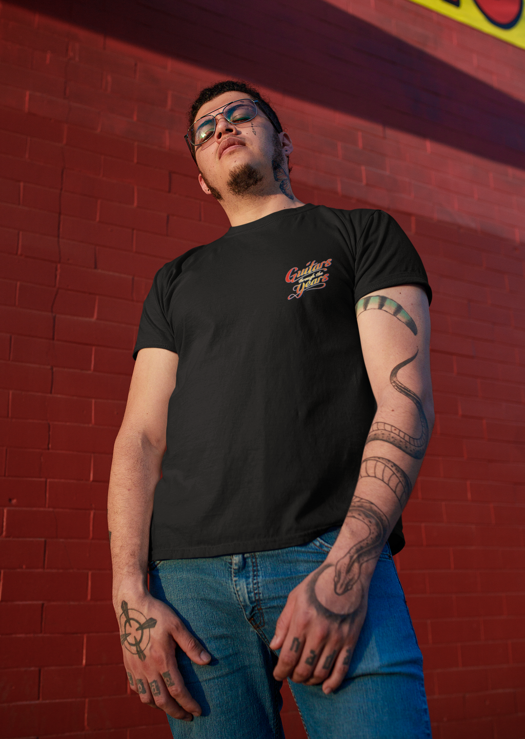 Guitars Thru The Years Music T-Shirt Taboo