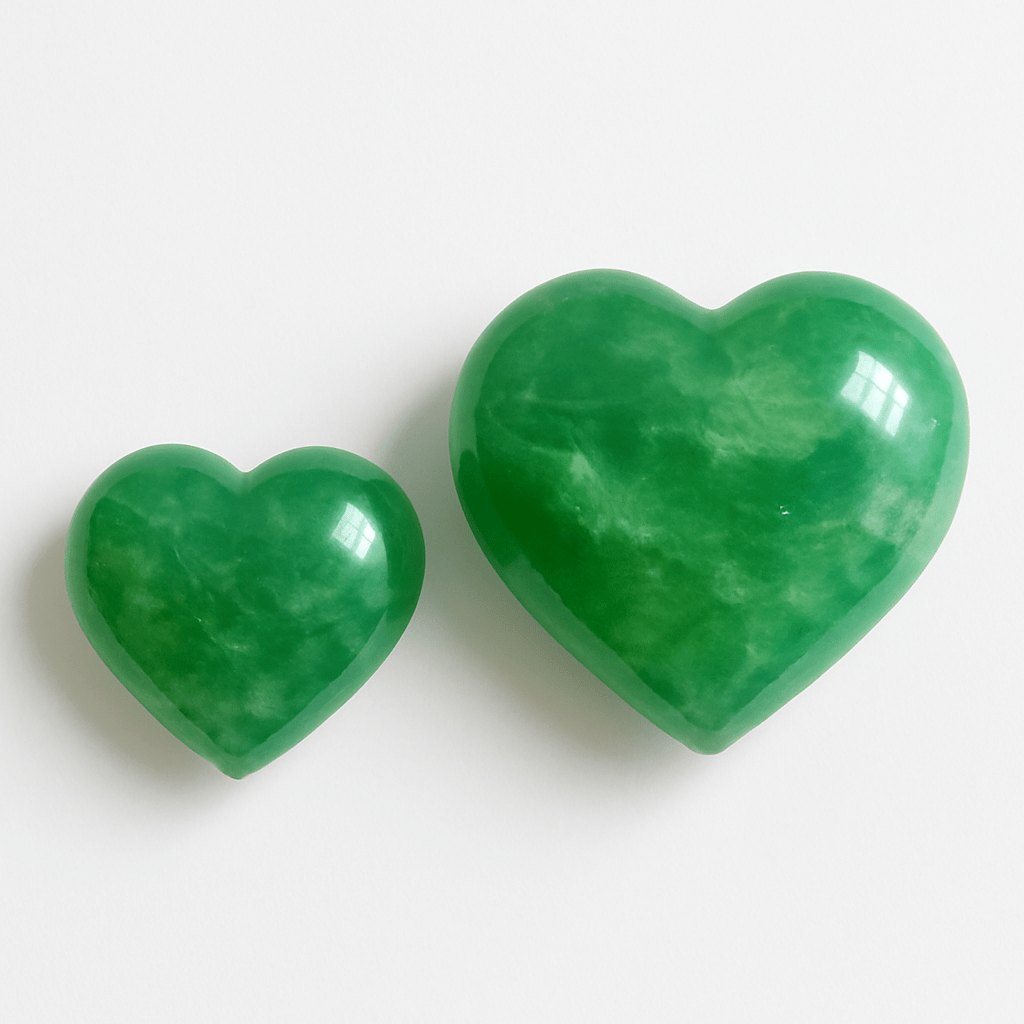 3D Green Fluorite Heart – Hand-Polished Crystal for Gift & Decor KREATEUR MIAMI