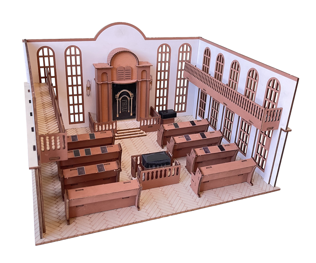 3d Wooden Shul Puzzle Colours Crafts